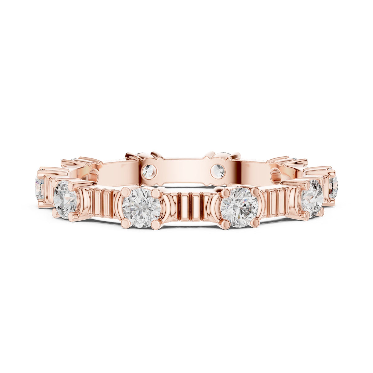 Radiant Channel Set Diamond Engagement Ring