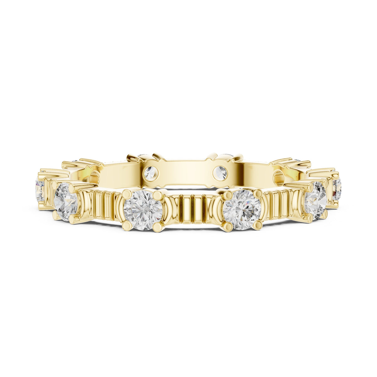 Radiant Channel Set Diamond Engagement Ring