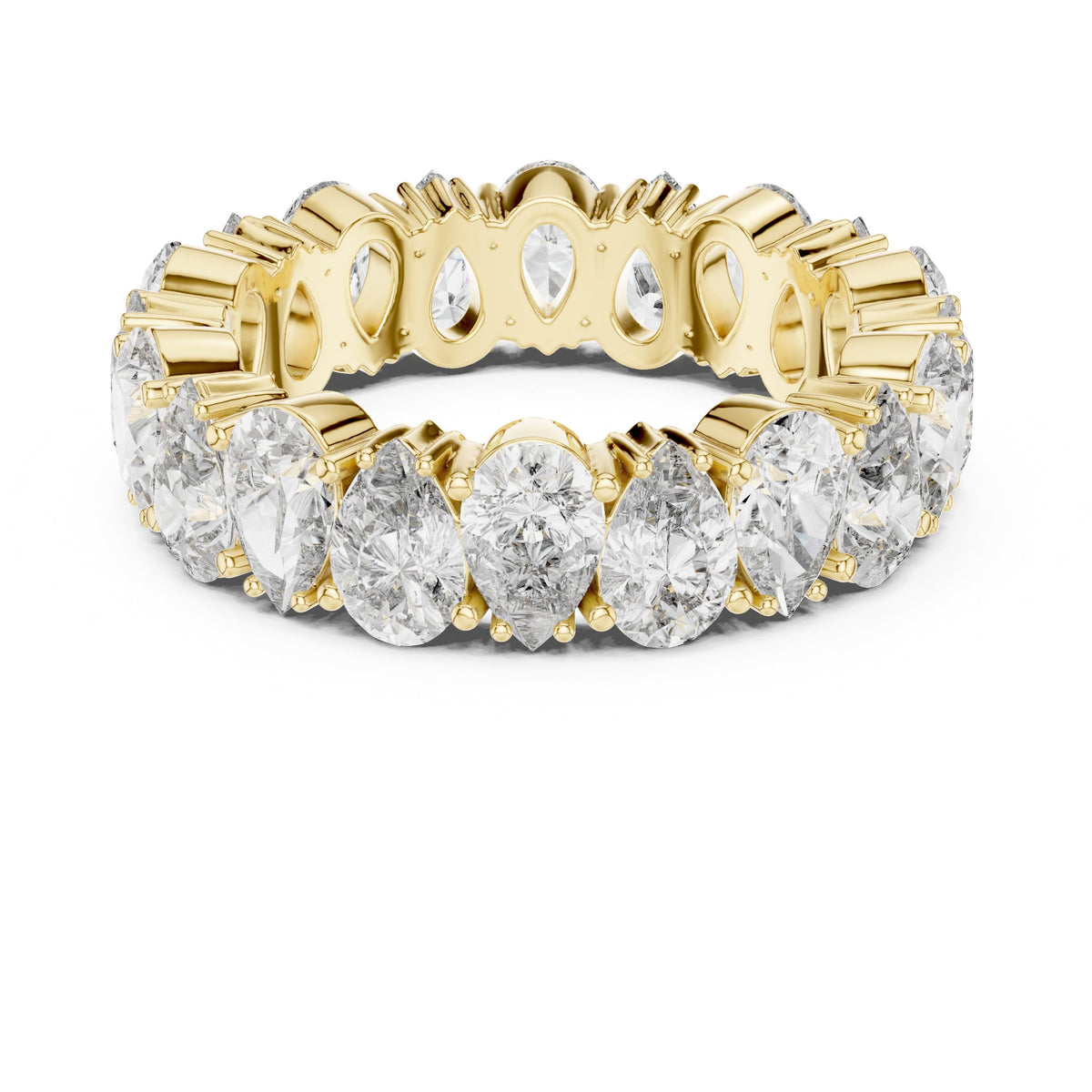 Pear Diamond Eternity Band
