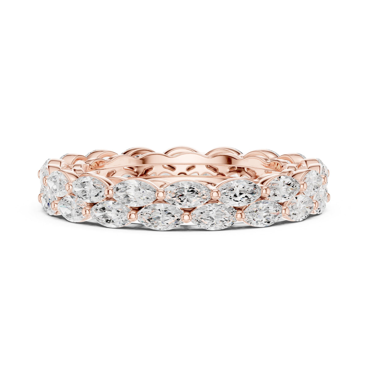 Marquise Cut East-West Diamond Eternity Band