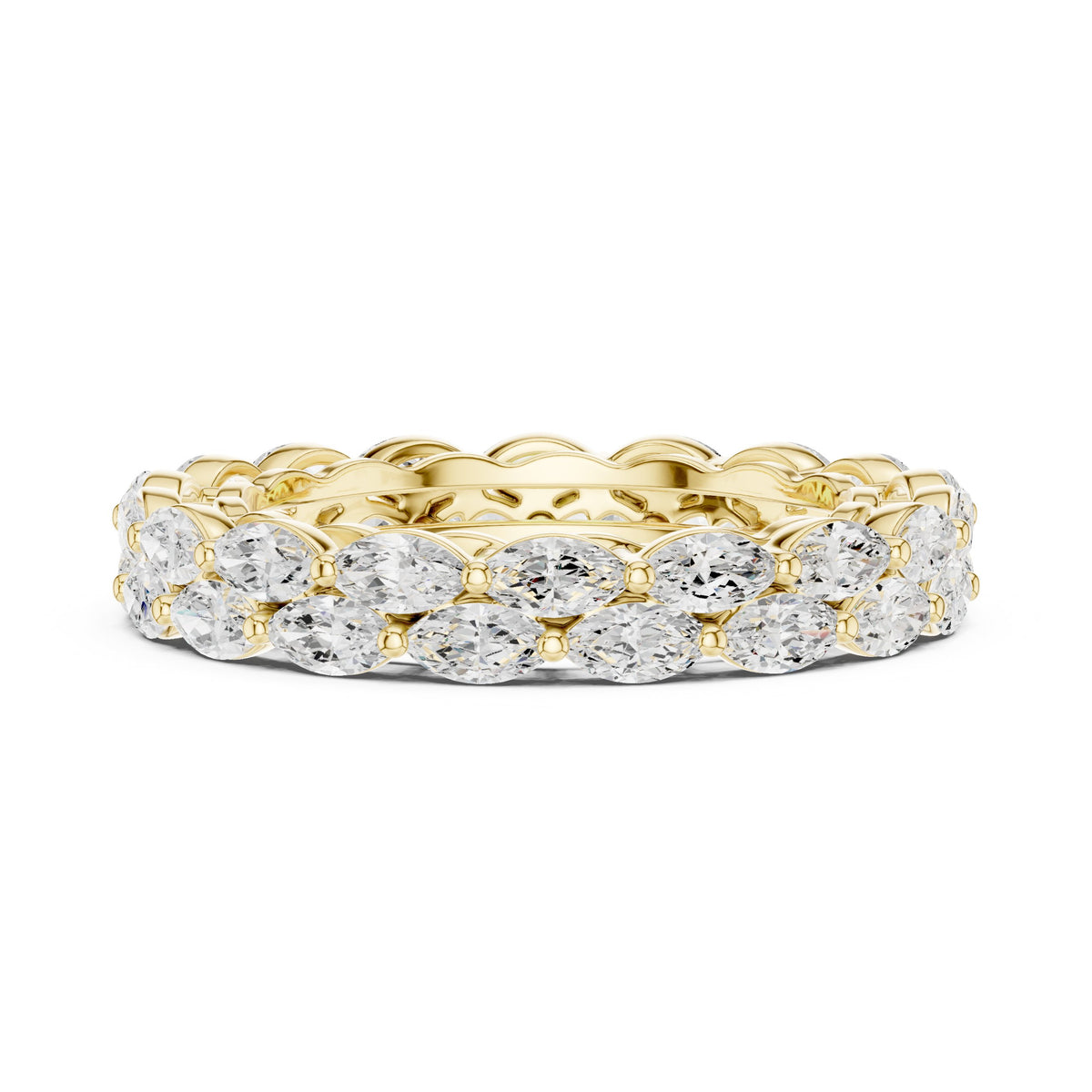 Marquise Cut East-West Diamond Eternity Band