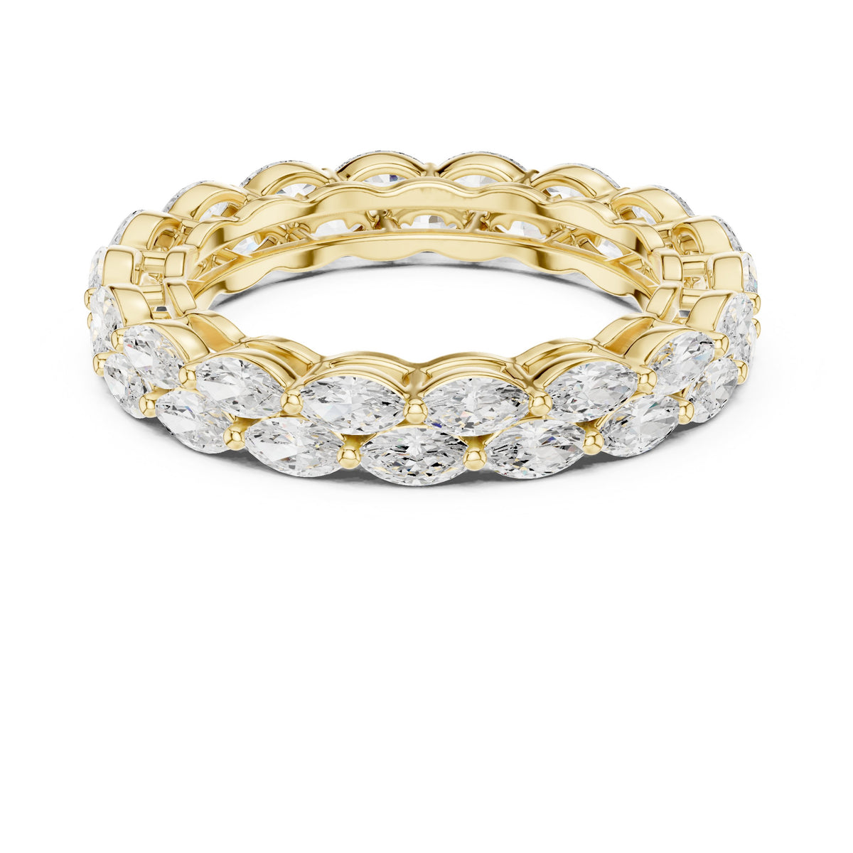Marquise Cut East-West Diamond Eternity Band