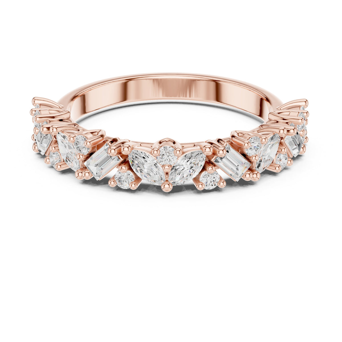 Mixed Cut Diamond Eternity Band