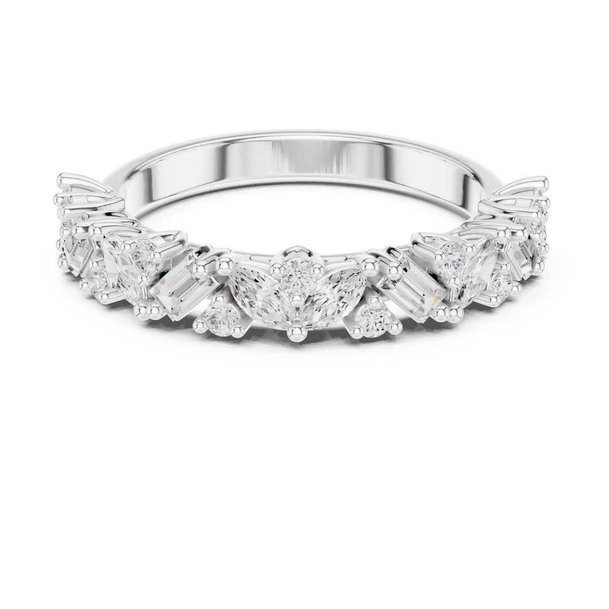 Mixed Cut Diamond Eternity Band