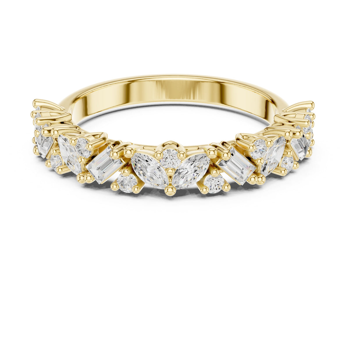 Mixed Cut Diamond Eternity Band