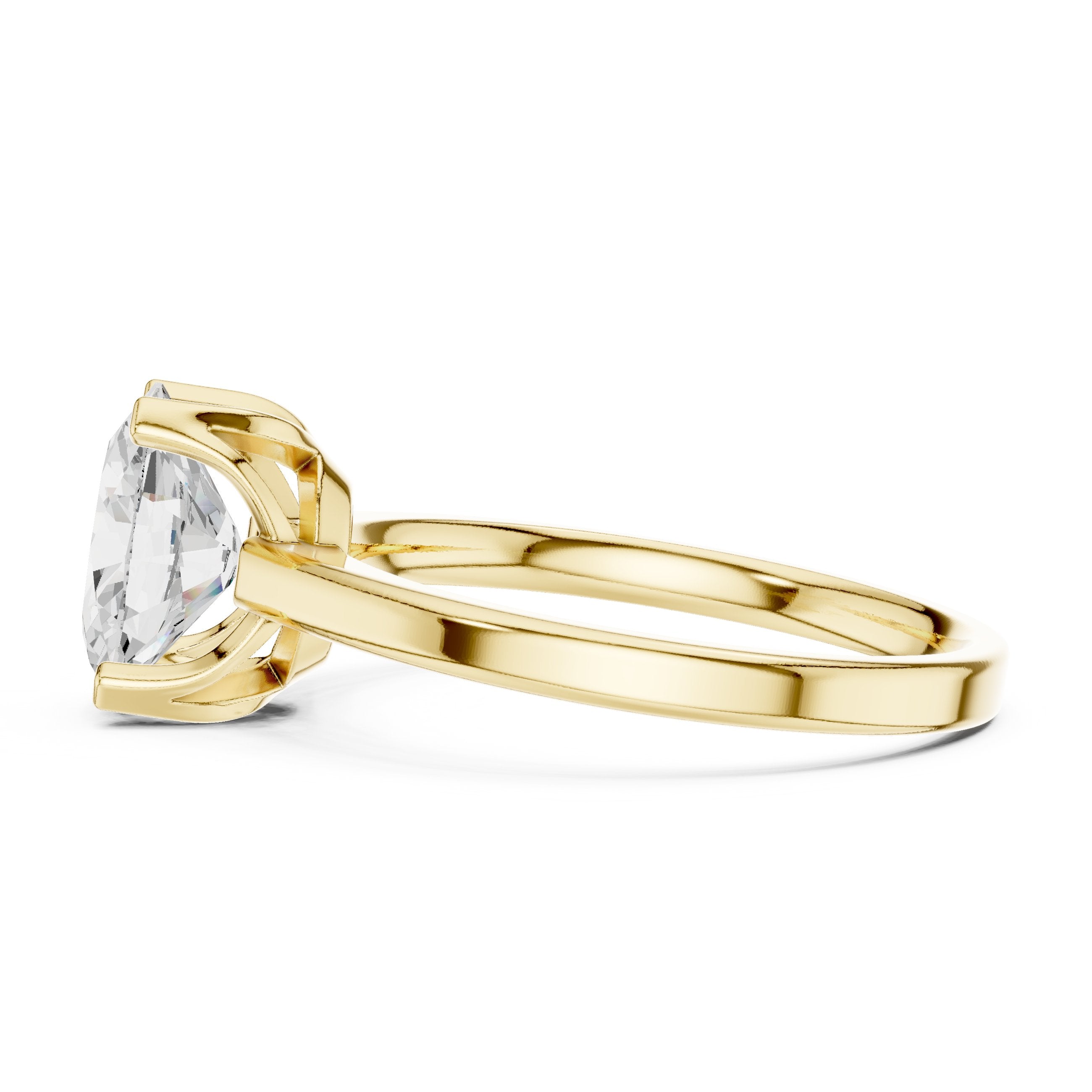 Oval Diamond Solitaire Engagement Ring in Yellow Gold - VYKA Diamonds