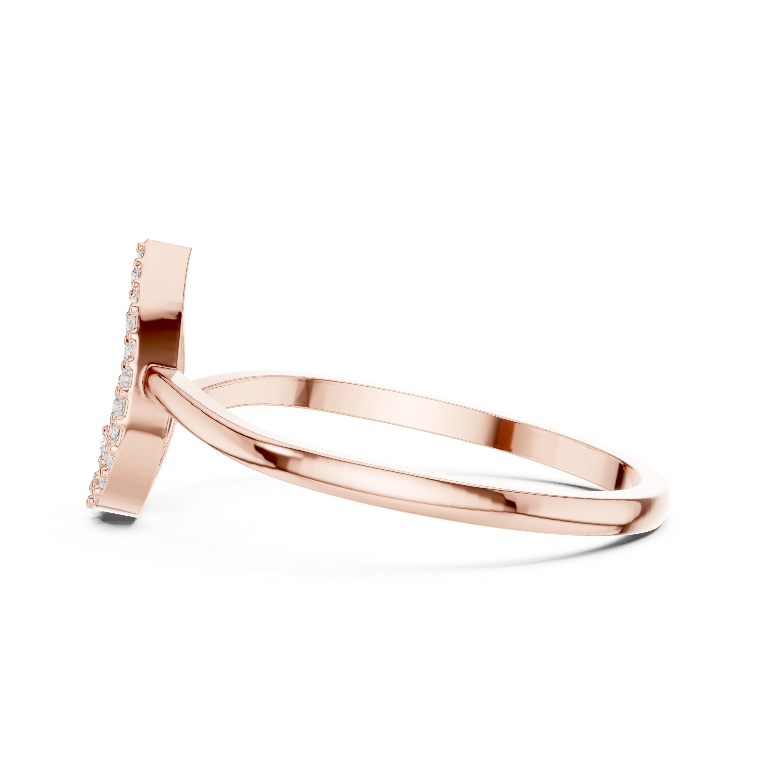 Frosted Halo Diamond Engagement Ring in Rose Gold - VYKA Diamonds