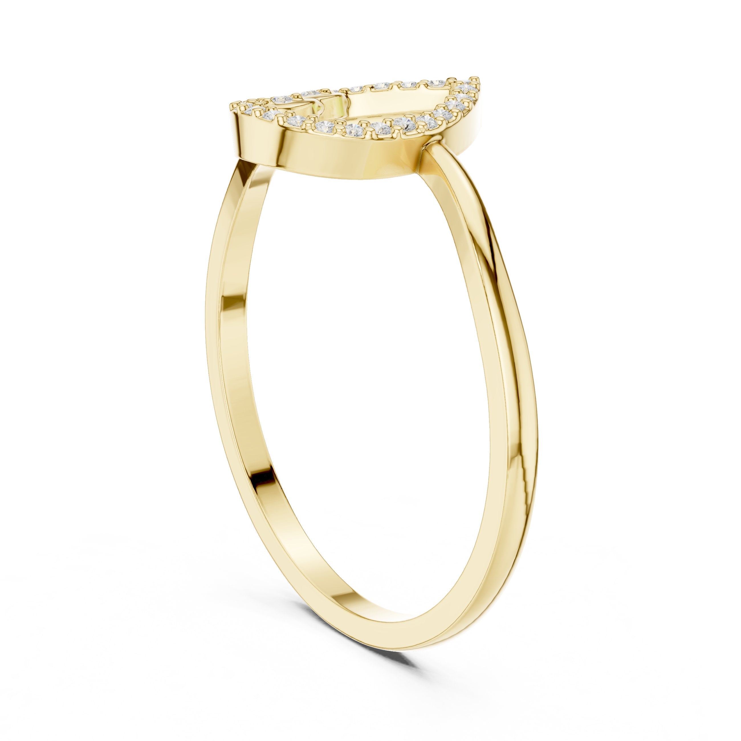 Frosted Halo Diamond Engagement Ring in Yellow Gold - VYKA Diamonds