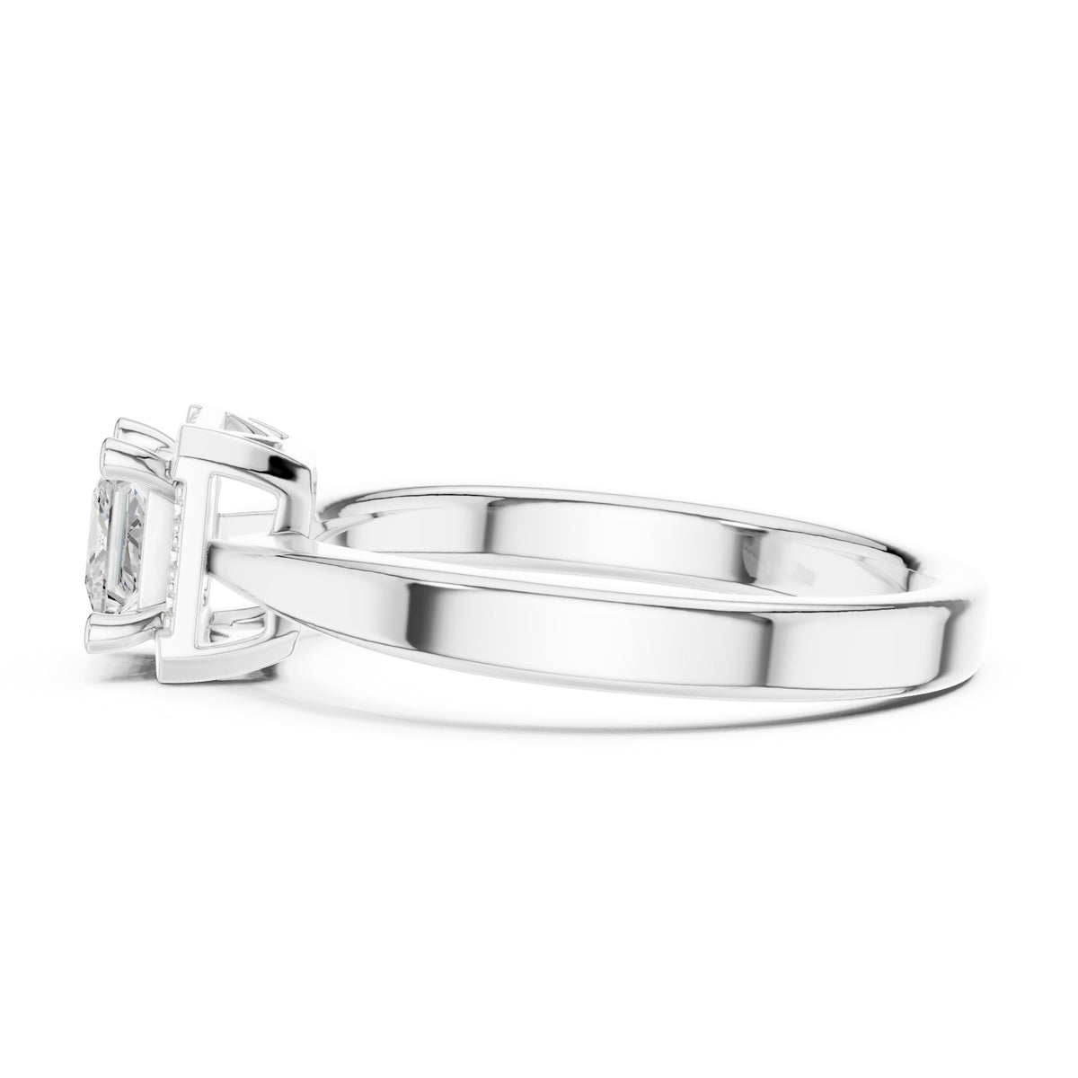 Princess Cut Halo Engagement Ring