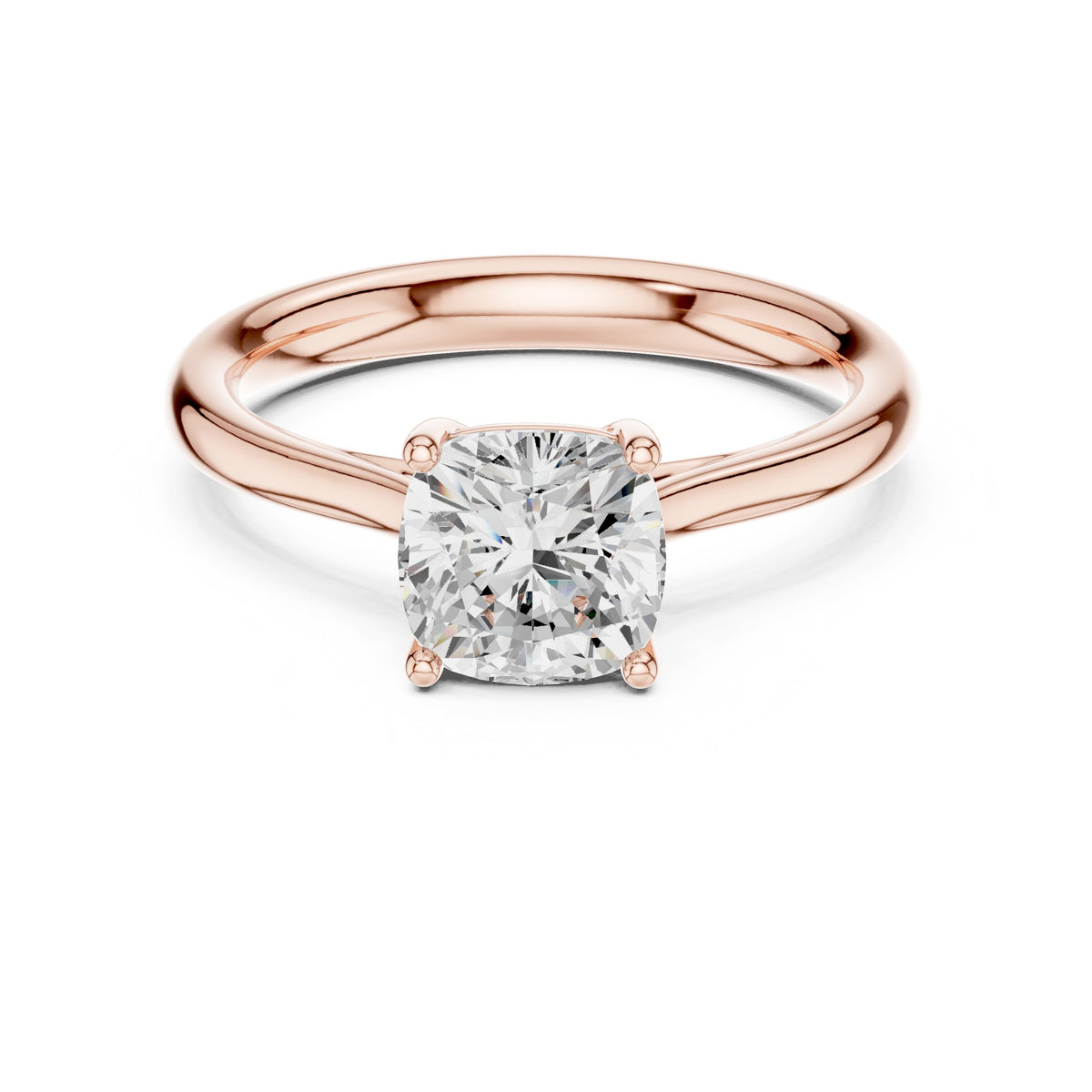 Cushion Cut Solitaire Engagement Ring