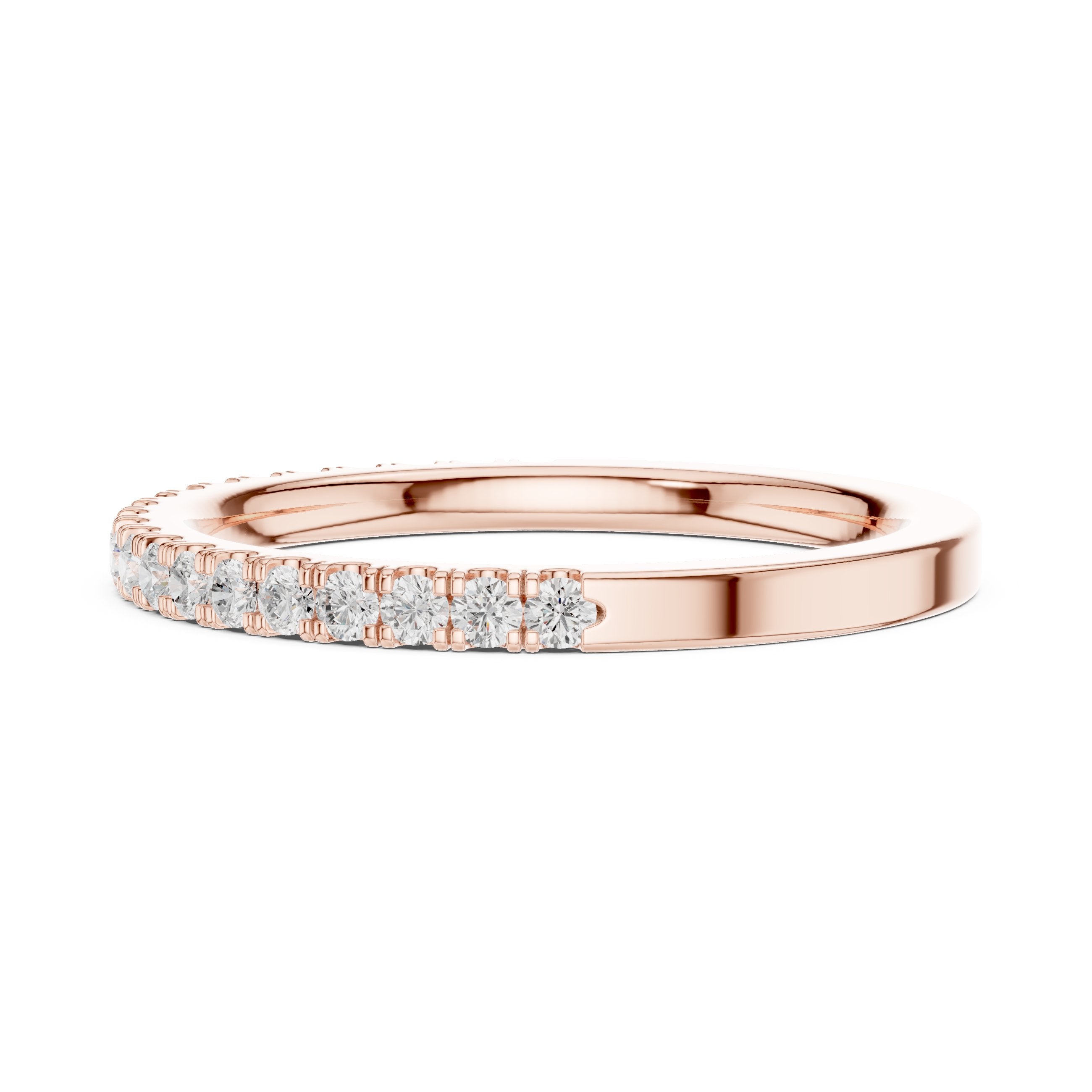 Classic Diamond Eternity Band in Rose Gold - VYKA Diamonds