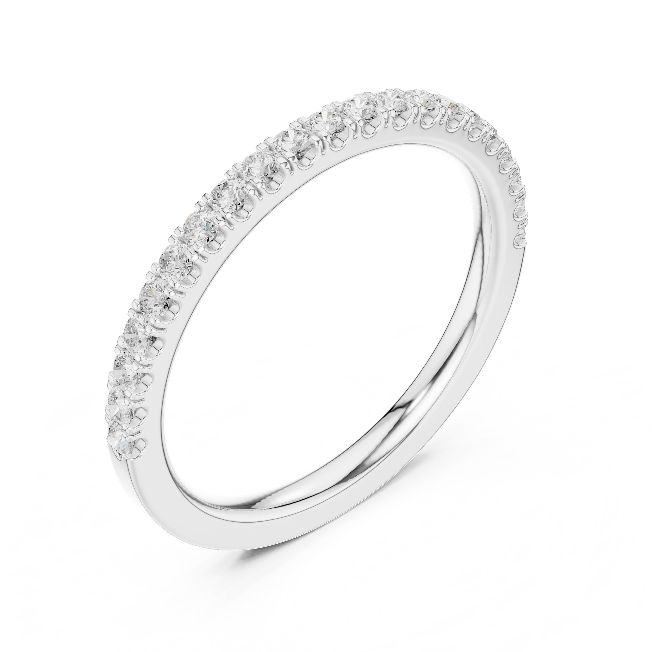 Classic Diamond Eternity Band in White Gold - VYKA Diamonds