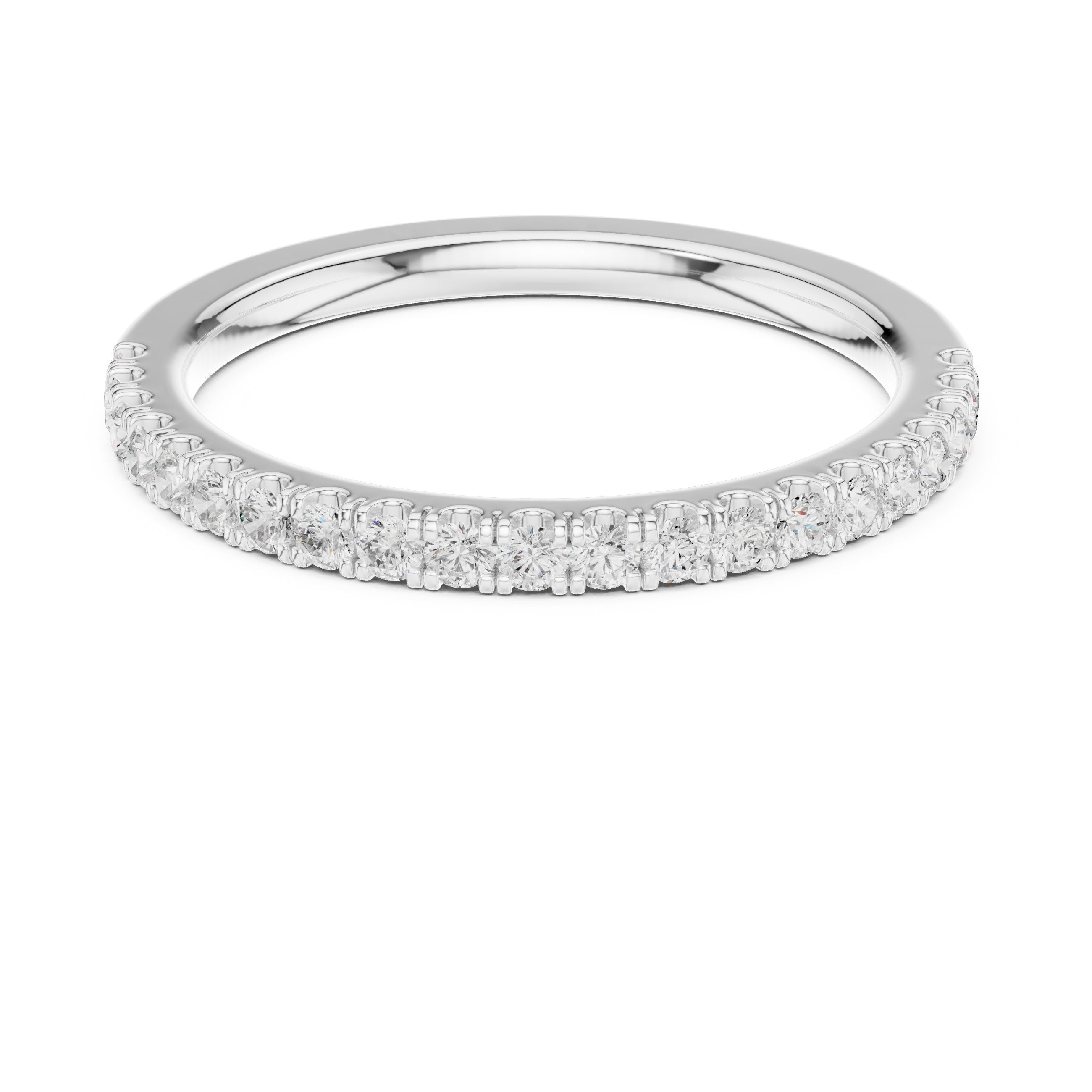 Classic Diamond Eternity Band in White Gold - VYKA Diamonds