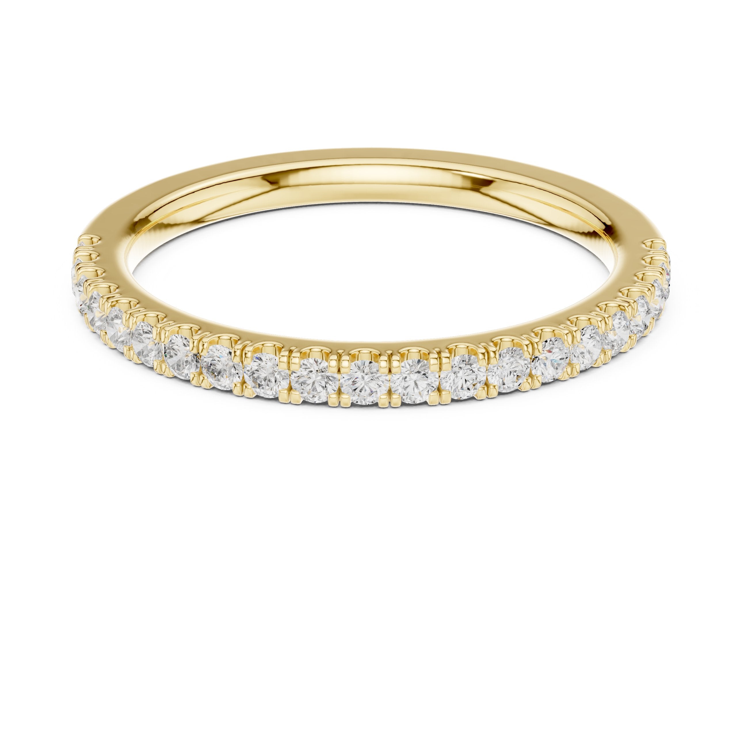 Classic Diamond Eternity Band in Yellow Gold - VYKA Diamonds