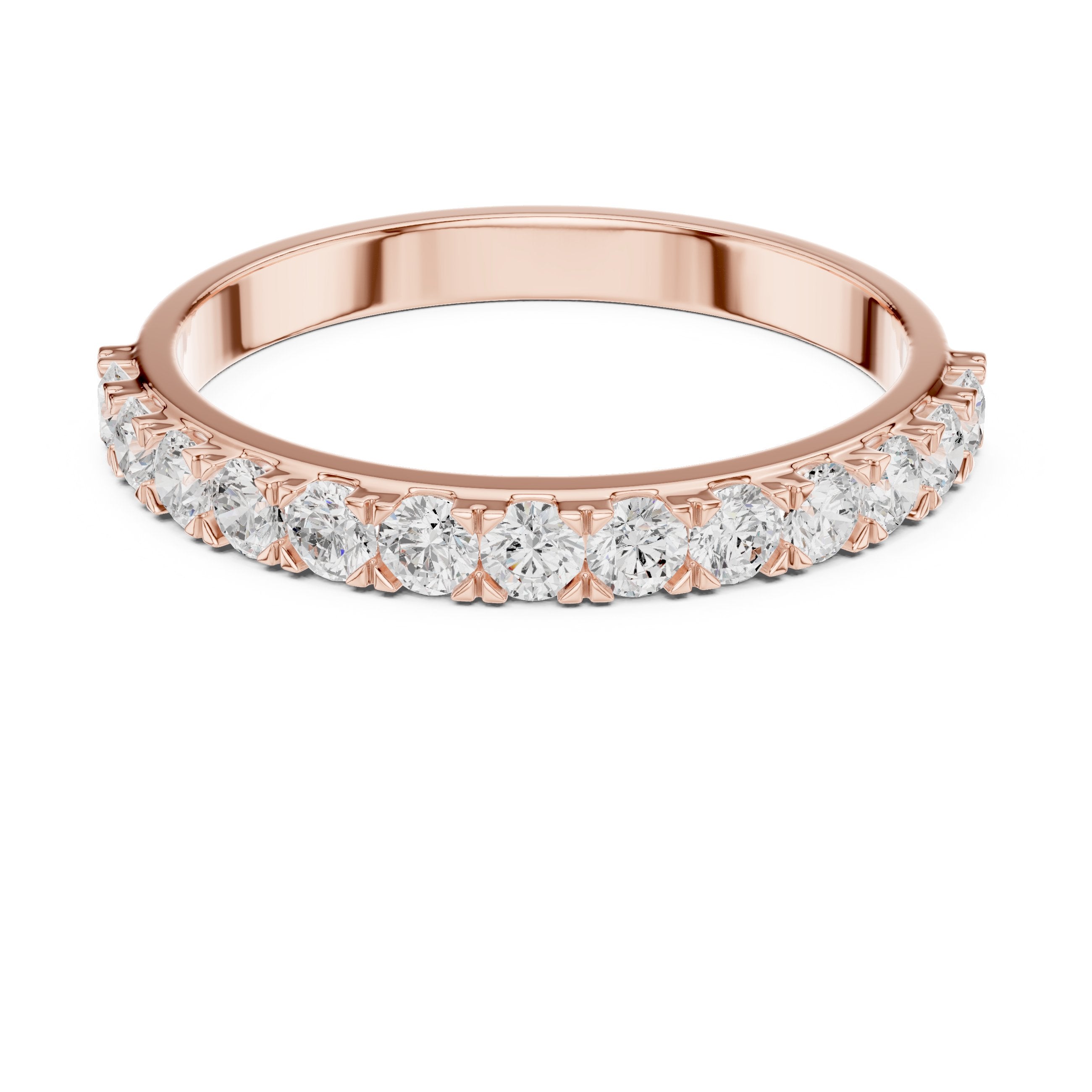 Resplendent Milgrain Diamond Engagement Ring in Rose Gold - VYKA Diamonds