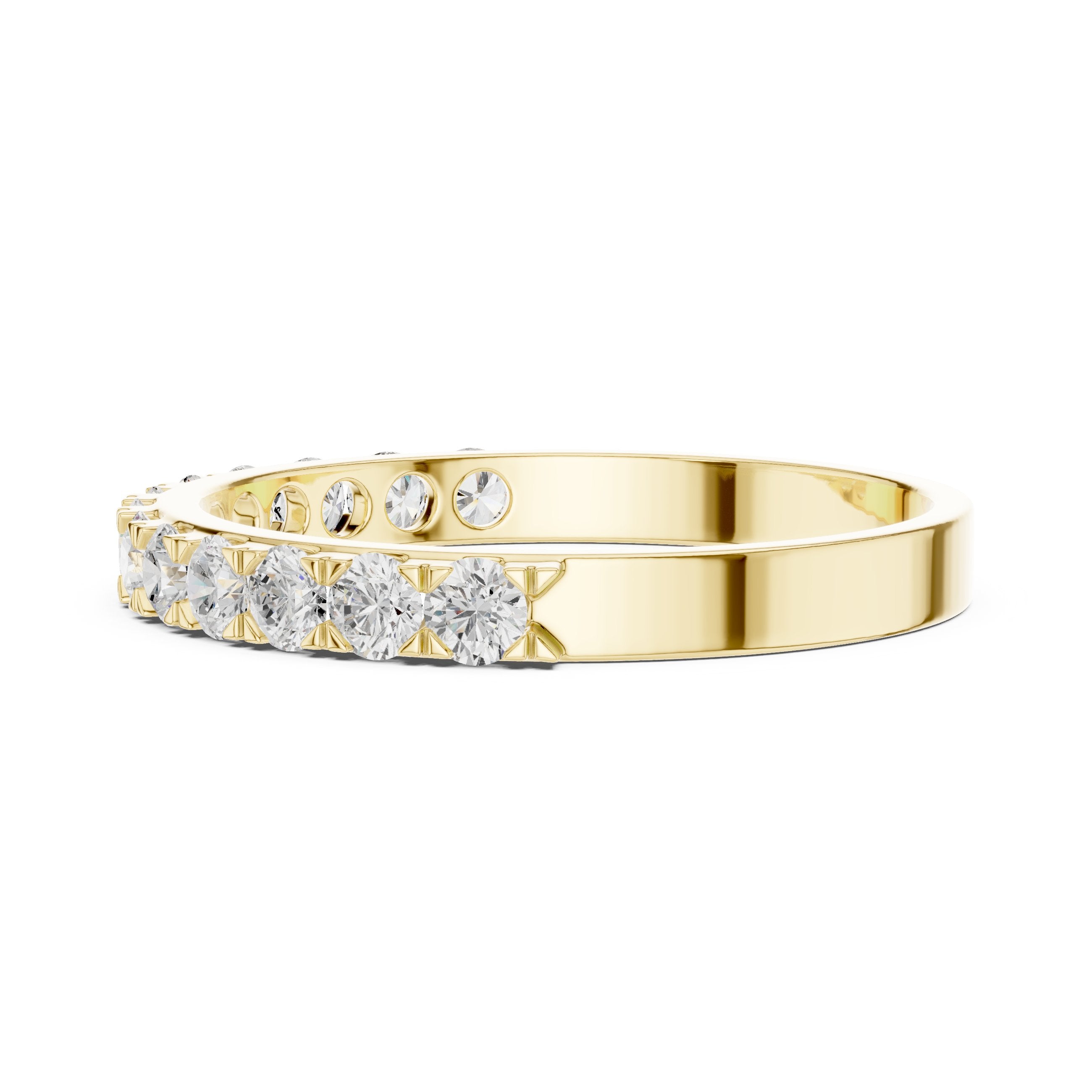 Resplendent Milgrain Diamond Engagement Ring in Yellow Gold - VYKA Diamonds