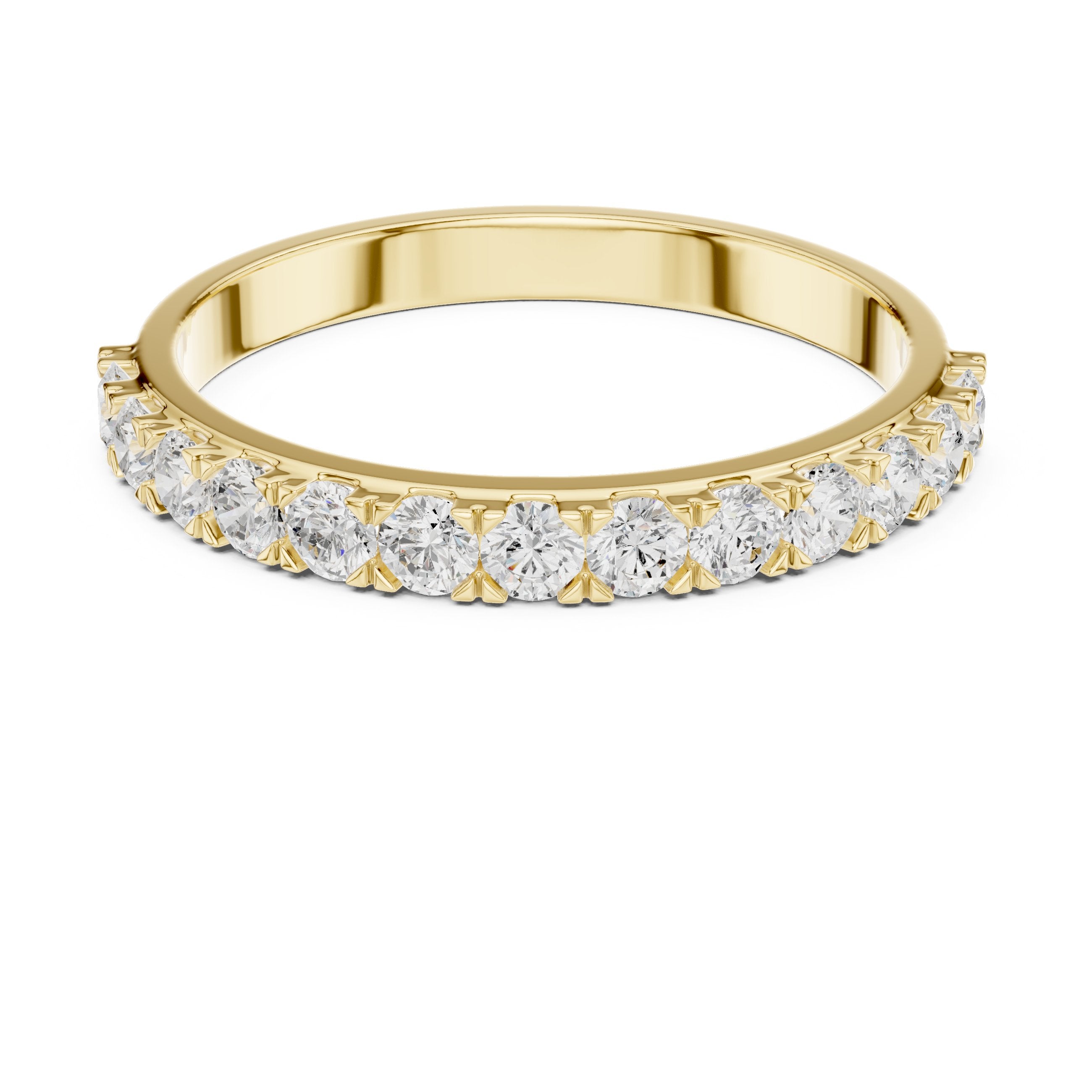 Resplendent Milgrain Diamond Engagement Ring in Yellow Gold - VYKA Diamonds