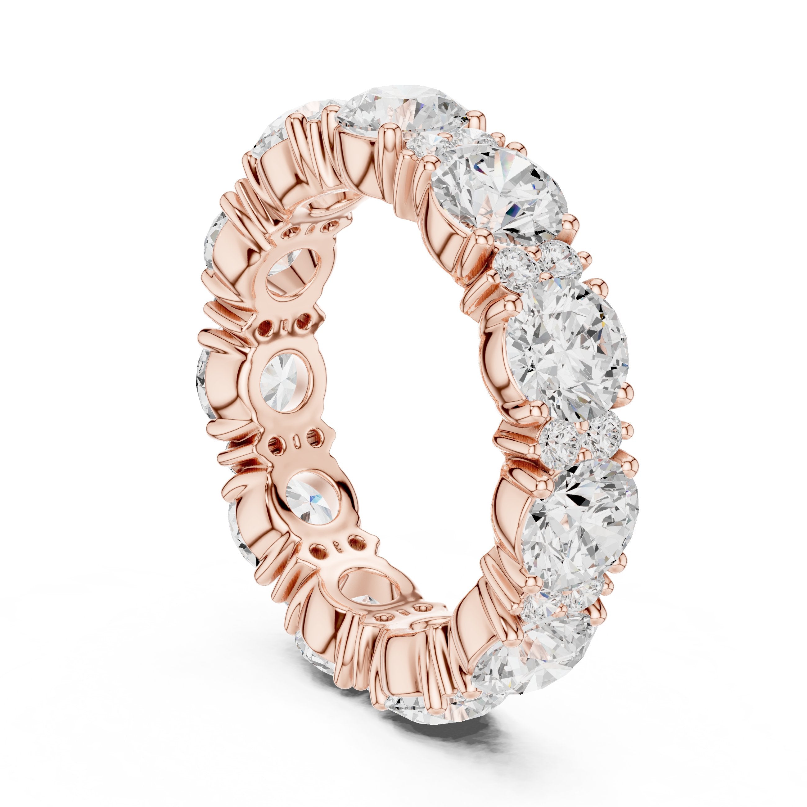 سوار أبدي بألماس مستدير in Rose Gold - VYKA Diamonds