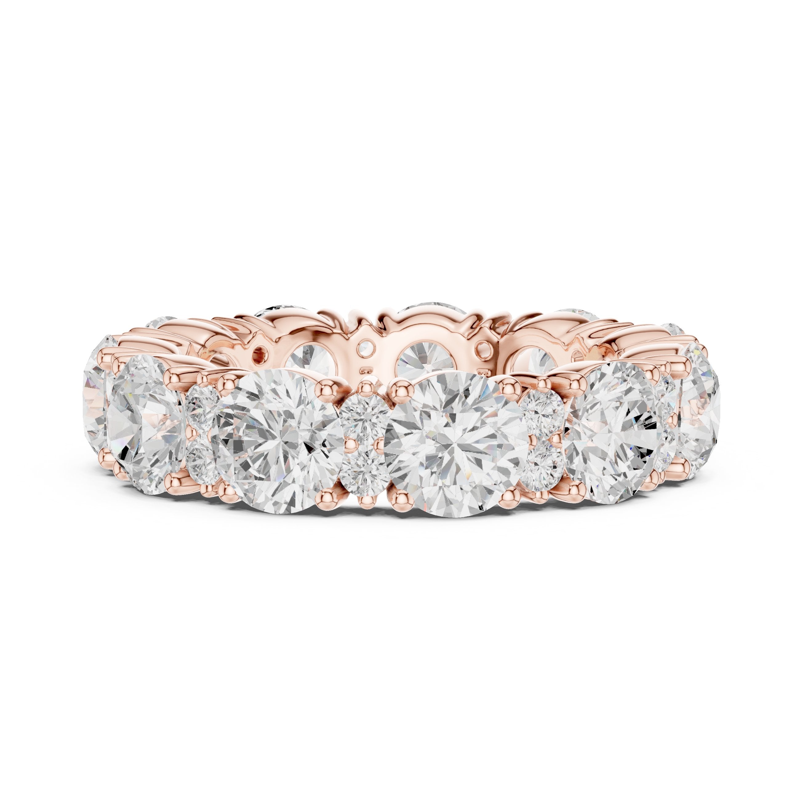 سوار أبدي بألماس مستدير in Rose Gold - VYKA Diamonds