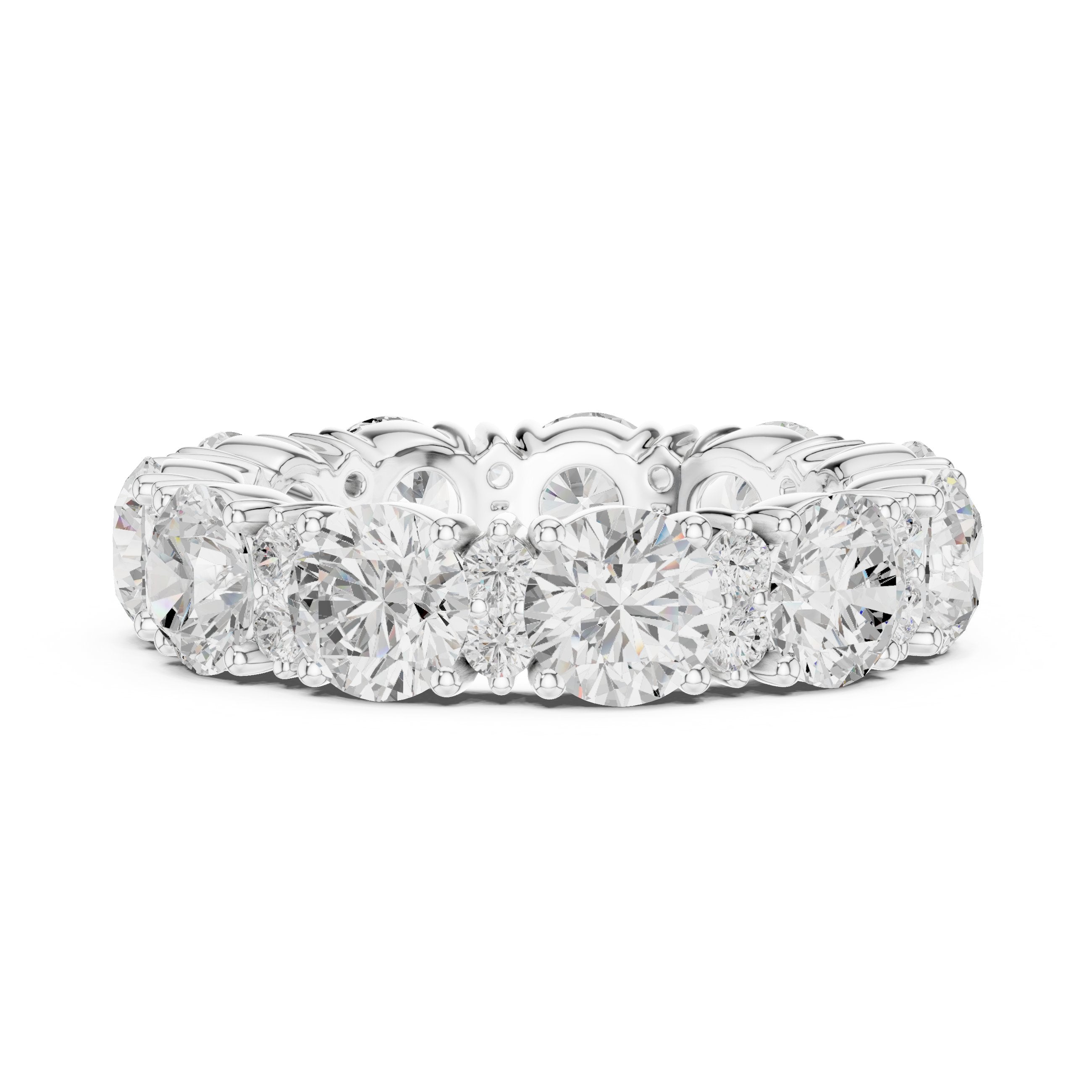 سوار أبدي بألماس مستدير in White Gold - VYKA Diamonds