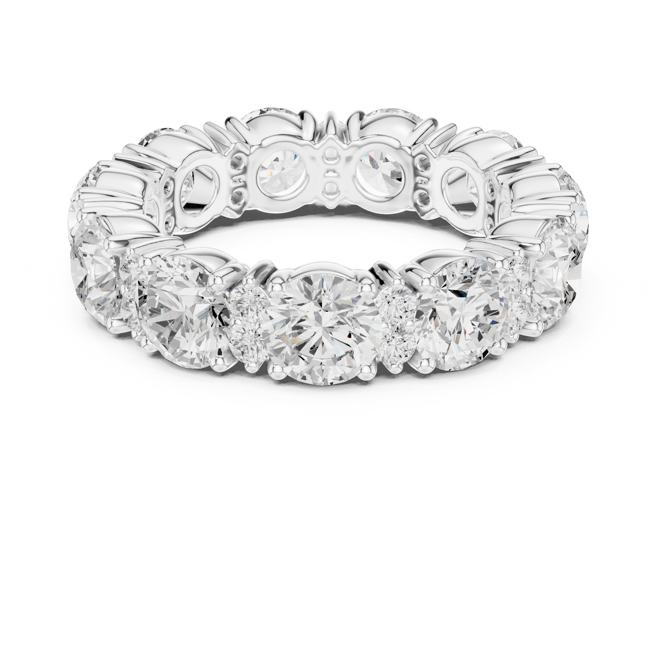 سوار أبدي بألماس مستدير in White Gold - VYKA Diamonds