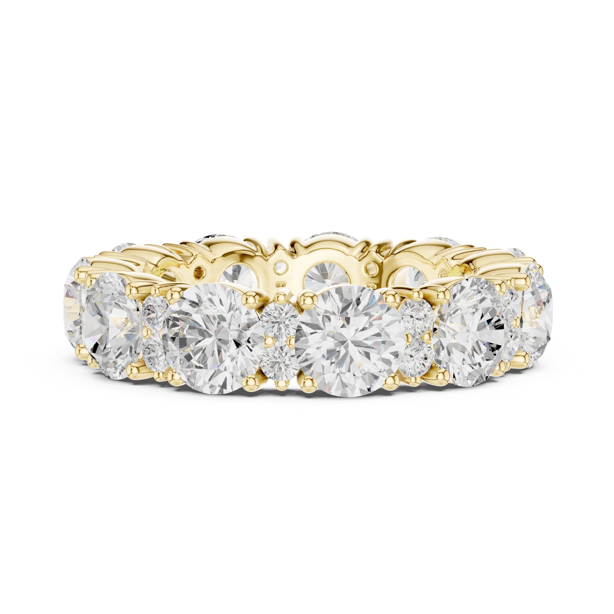 سوار أبدي بألماس مستدير in Yellow Gold - VYKA Diamonds