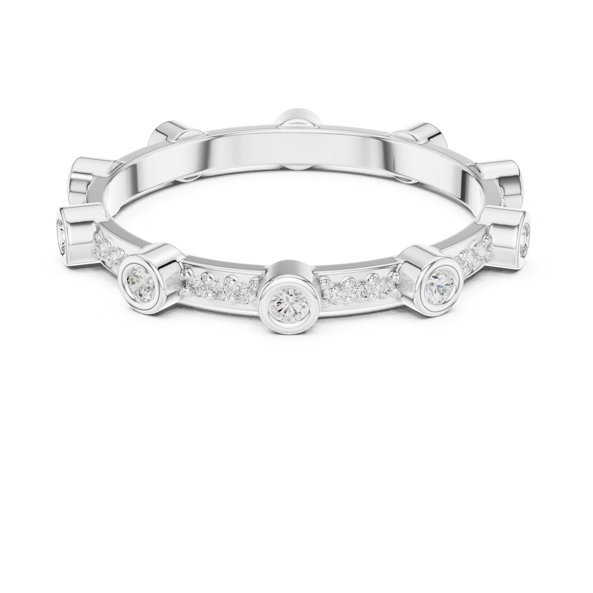 Diamond Bezel Eternity Band