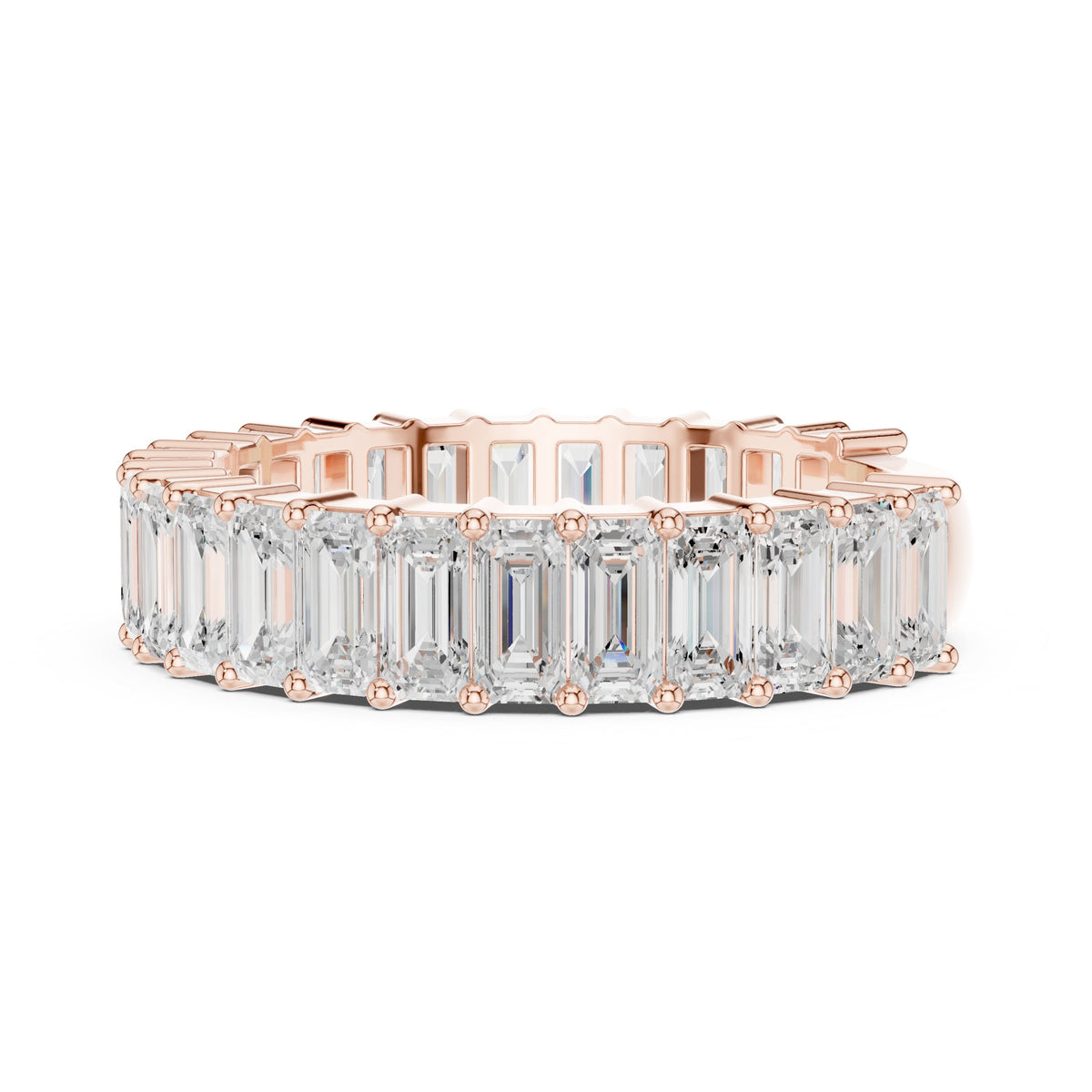 Emerald Cut Diamond Eternity Band
