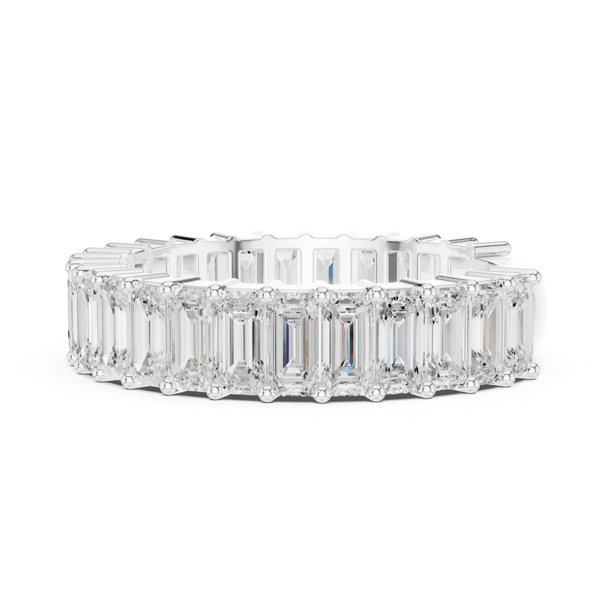 Emerald Cut Diamond Eternity Band