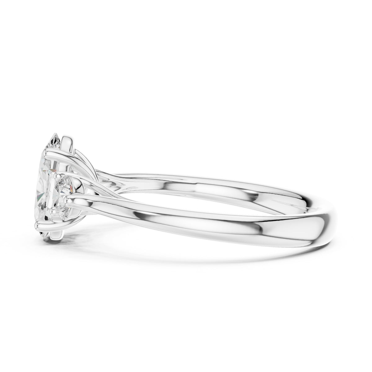 Oval Trilogy Ring