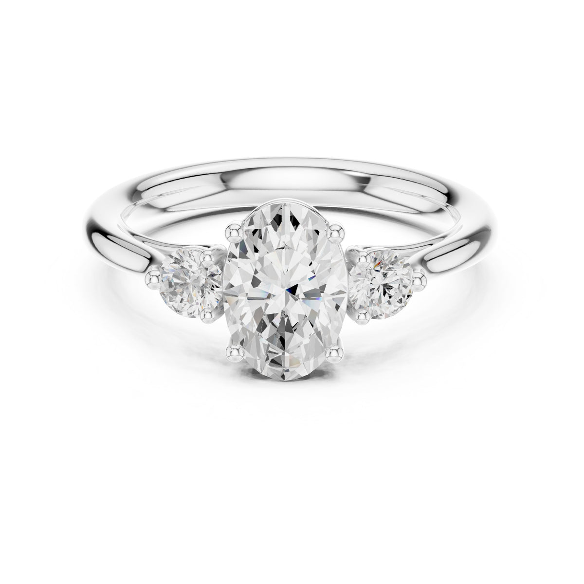Oval Trilogy Ring