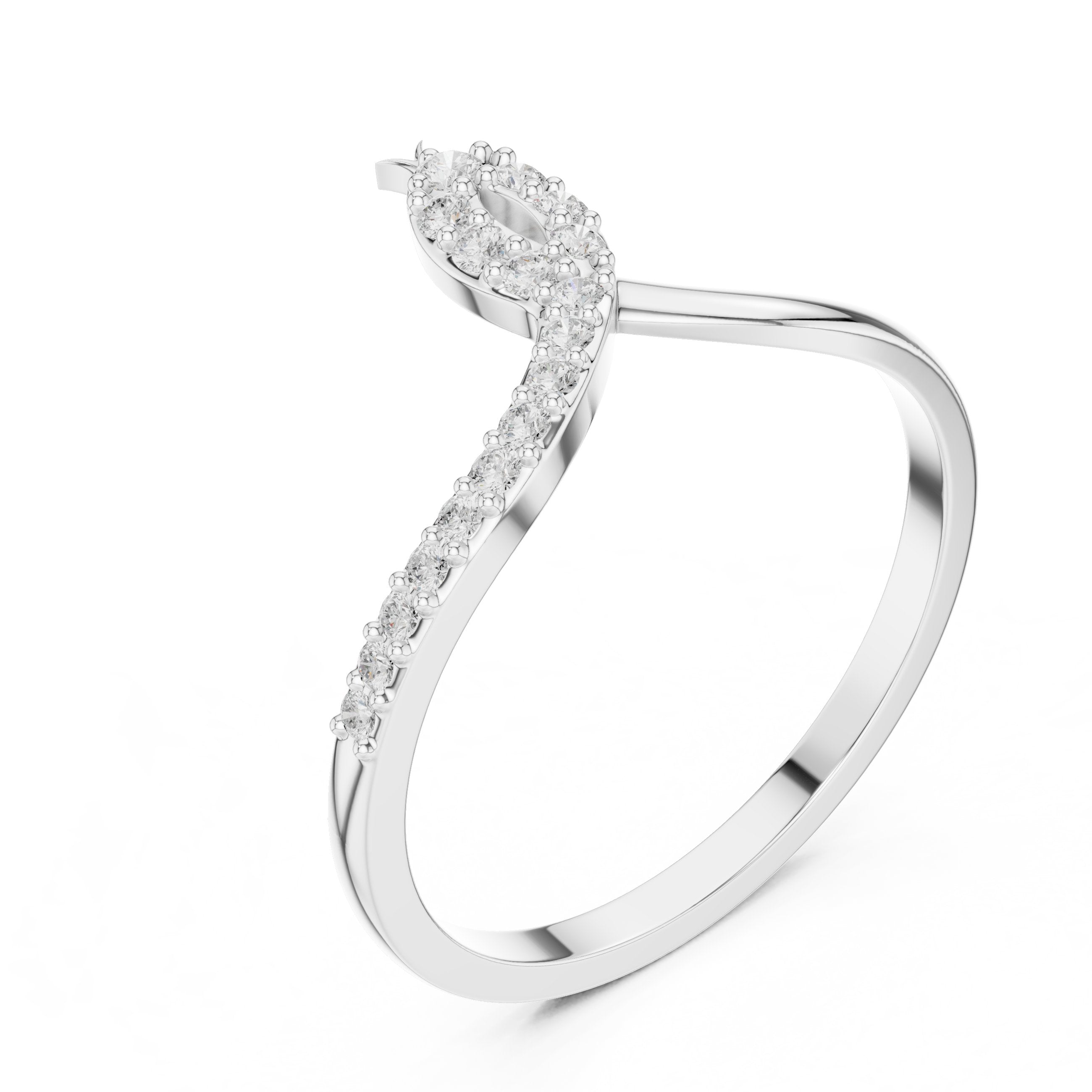 Premier Solitaire Diamond Engagement Ring in White Gold - VYKA Diamonds