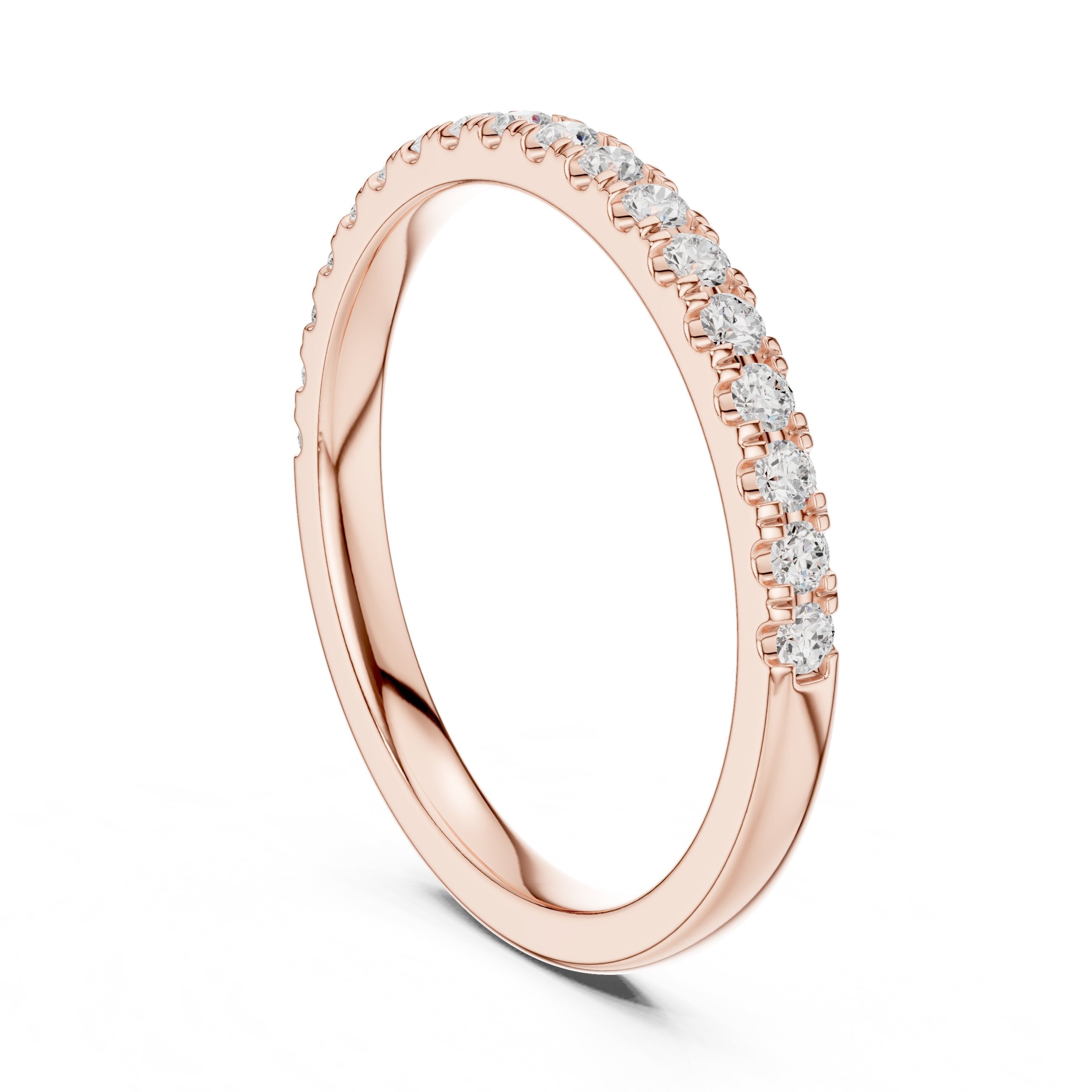Topaz Vintage Diamond Engagement Ring in Rose Gold - VYKA Diamonds