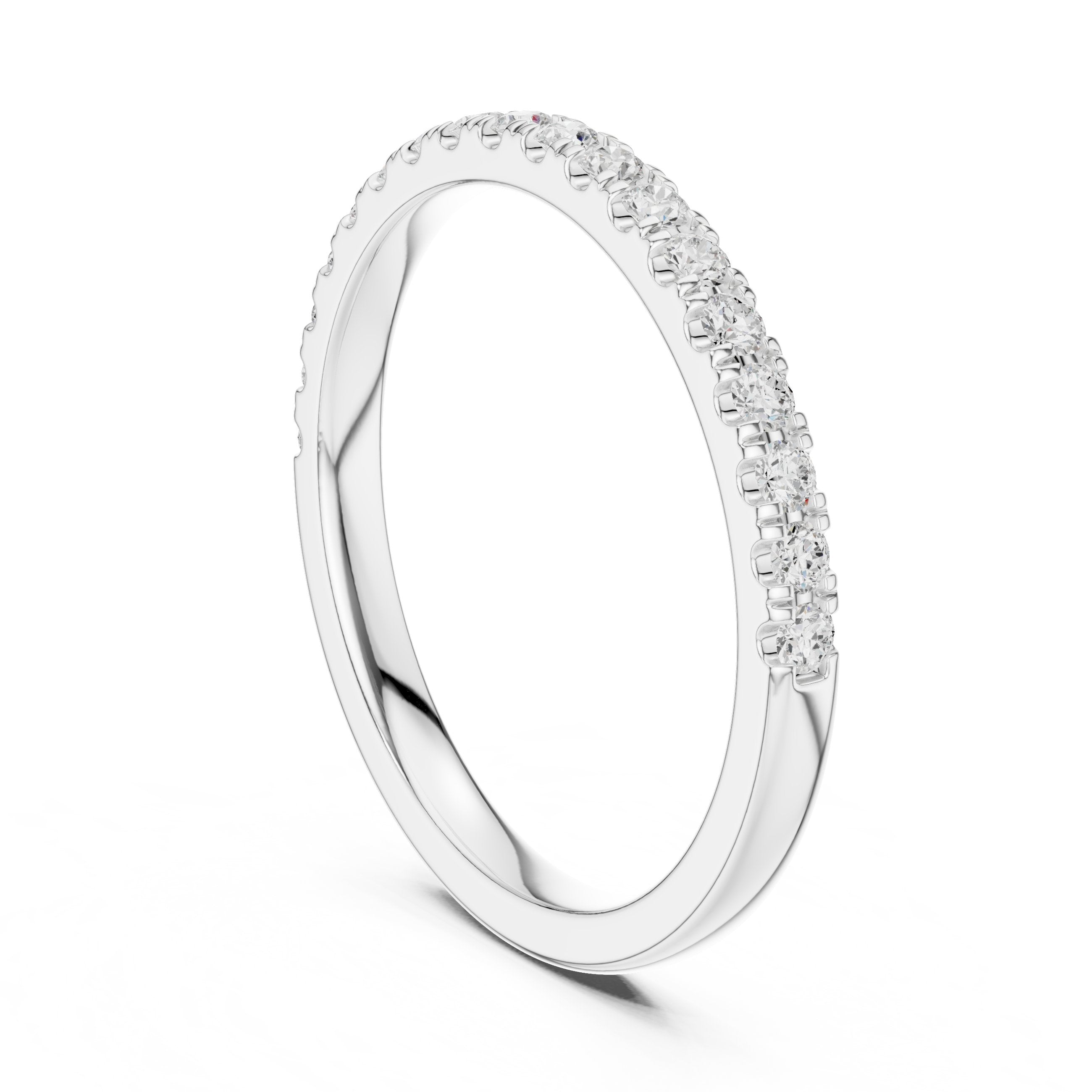 Topaz Vintage Diamond Engagement Ring in White Gold - VYKA Diamonds