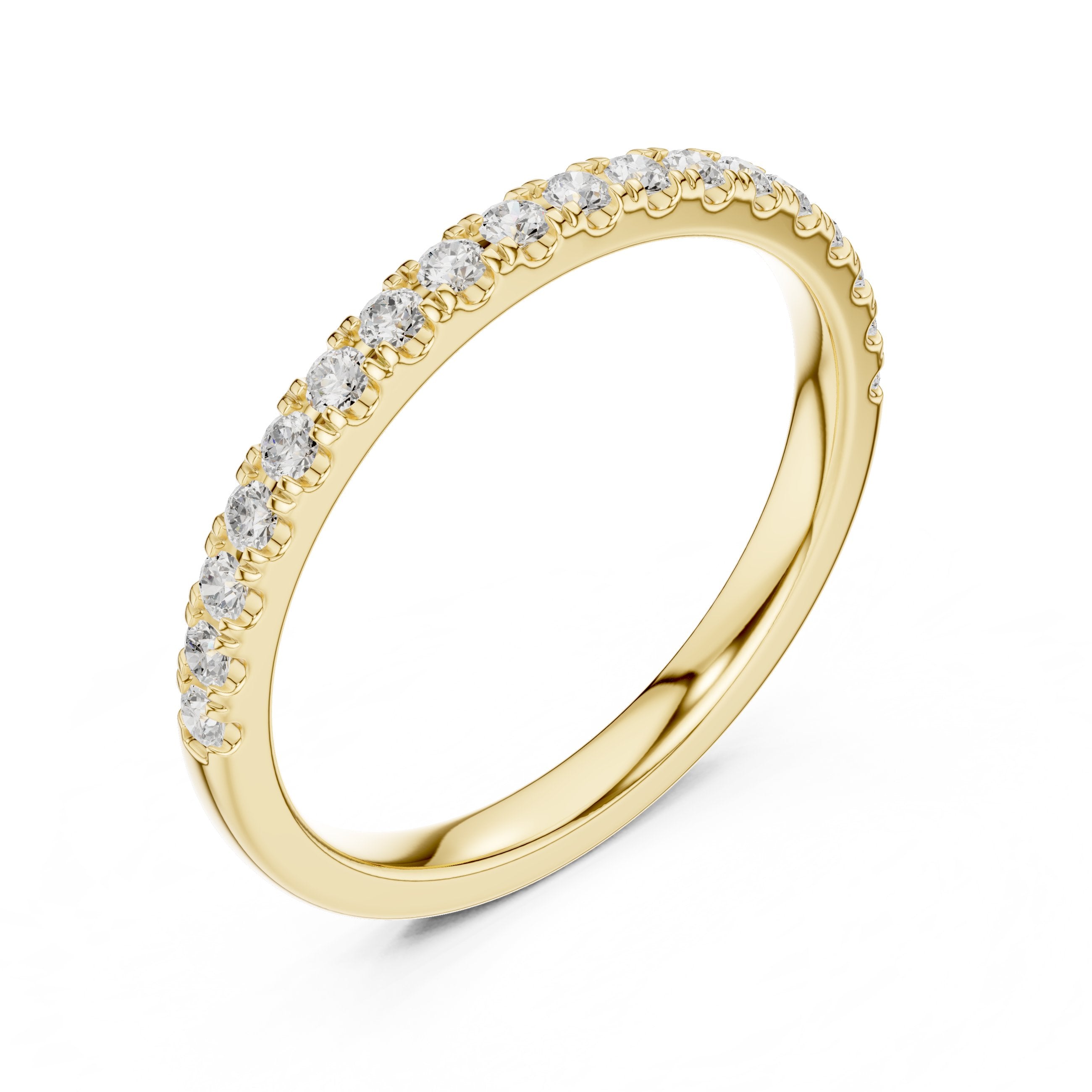Topaz Vintage Diamond Engagement Ring in Yellow Gold - VYKA Diamonds