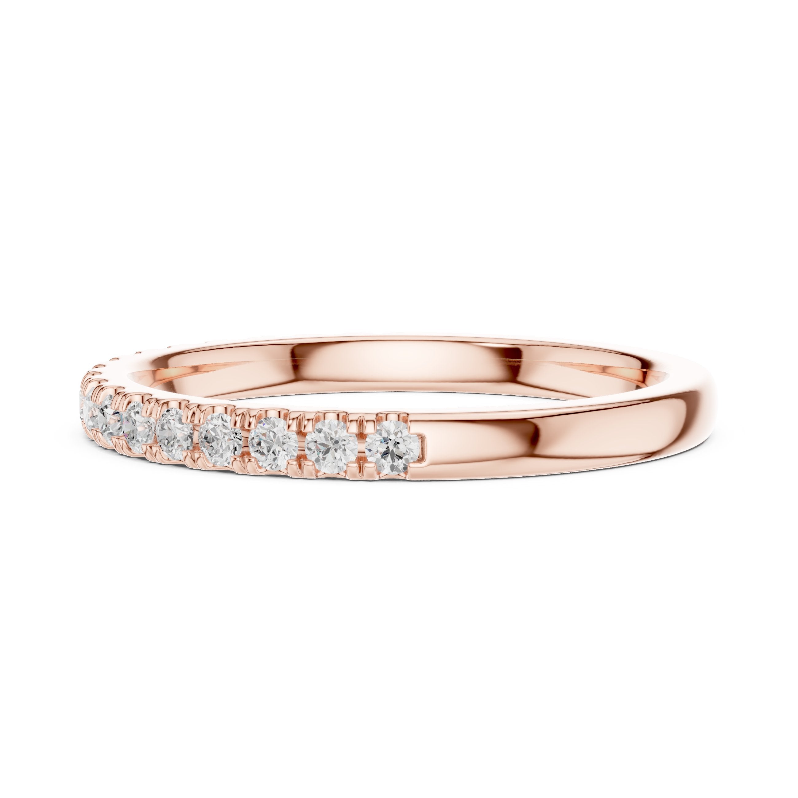 Topaz Vintage Diamond Engagement Ring in Rose Gold - VYKA Diamonds