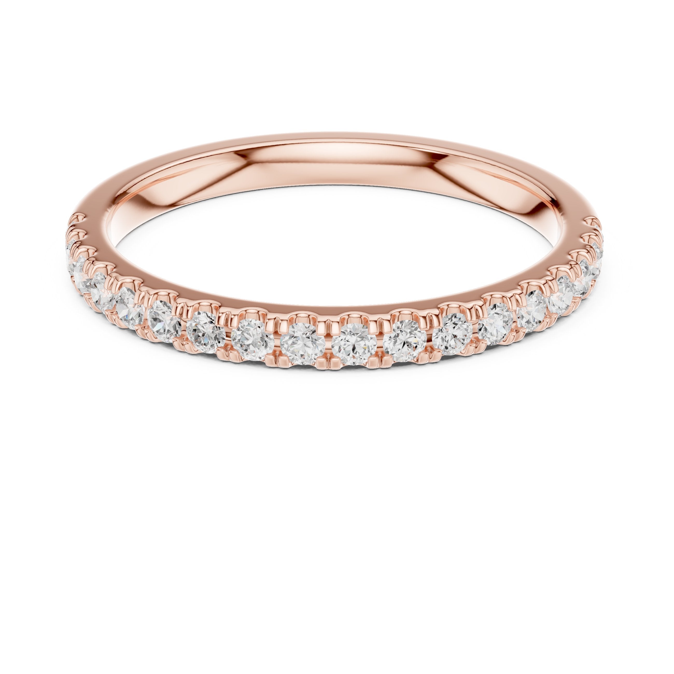 Topaz Vintage Diamond Engagement Ring in Rose Gold - VYKA Diamonds