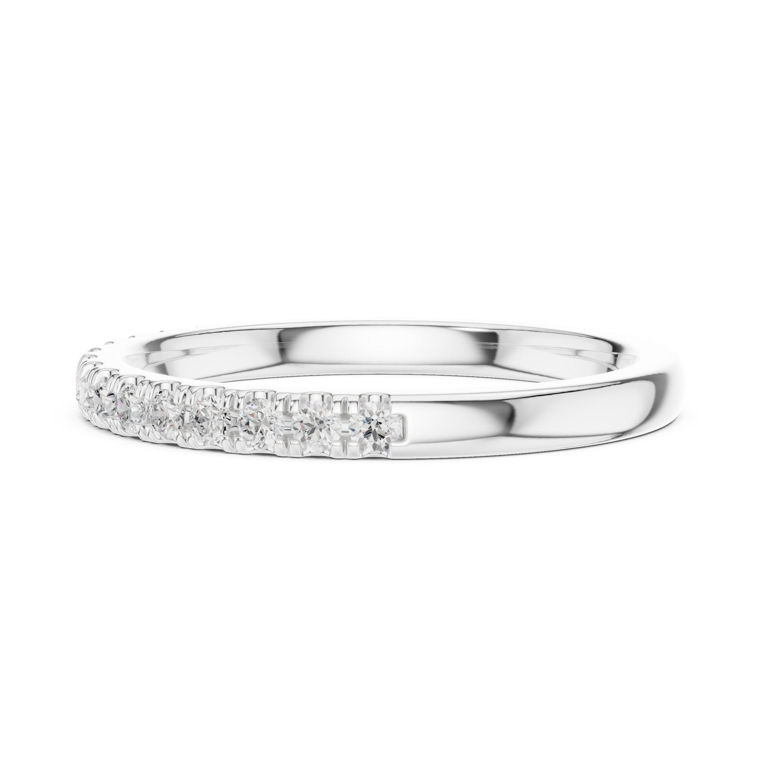 Topaz Vintage Diamond Engagement Ring in White Gold - VYKA Diamonds