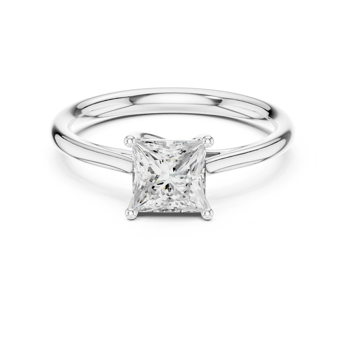 Princess Cut Solitaire Engagement Ring