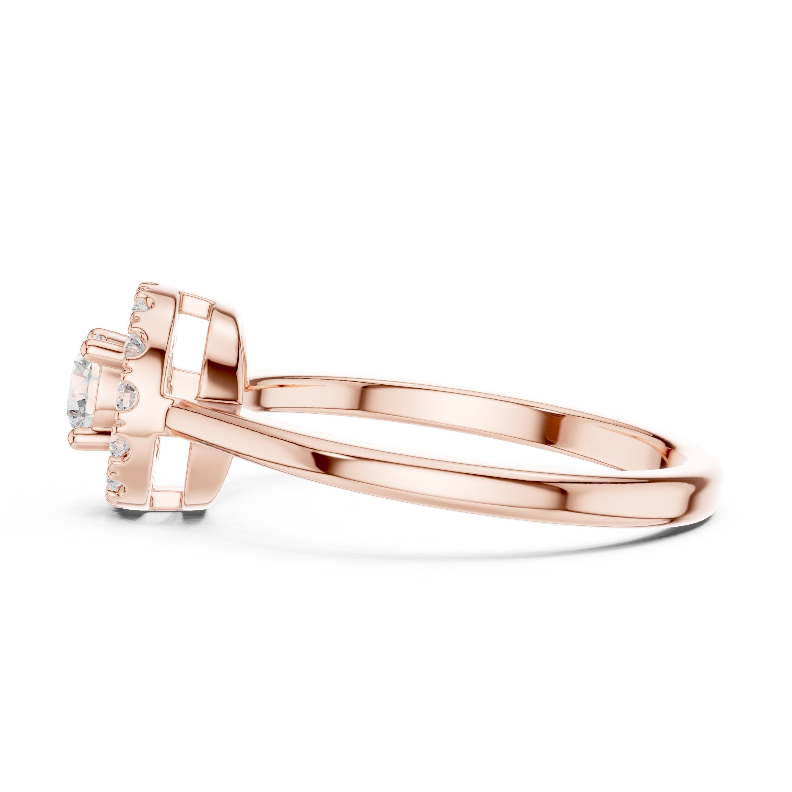Celestial Cathedral Diamond Engagement Ring in Rose Gold - VYKA Diamonds