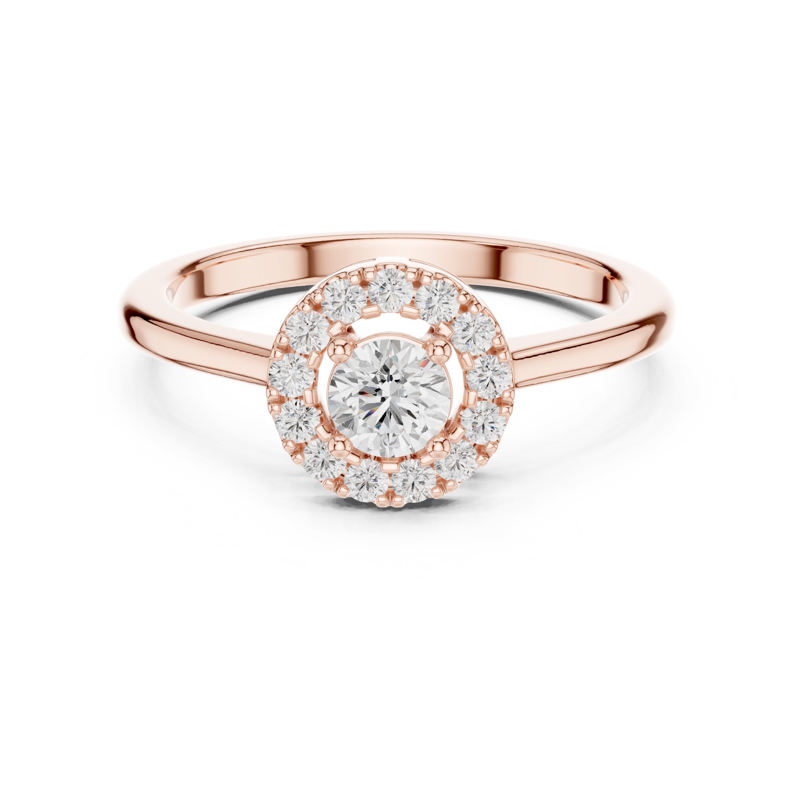Celestial Cathedral Diamond Engagement Ring in Rose Gold - VYKA Diamonds