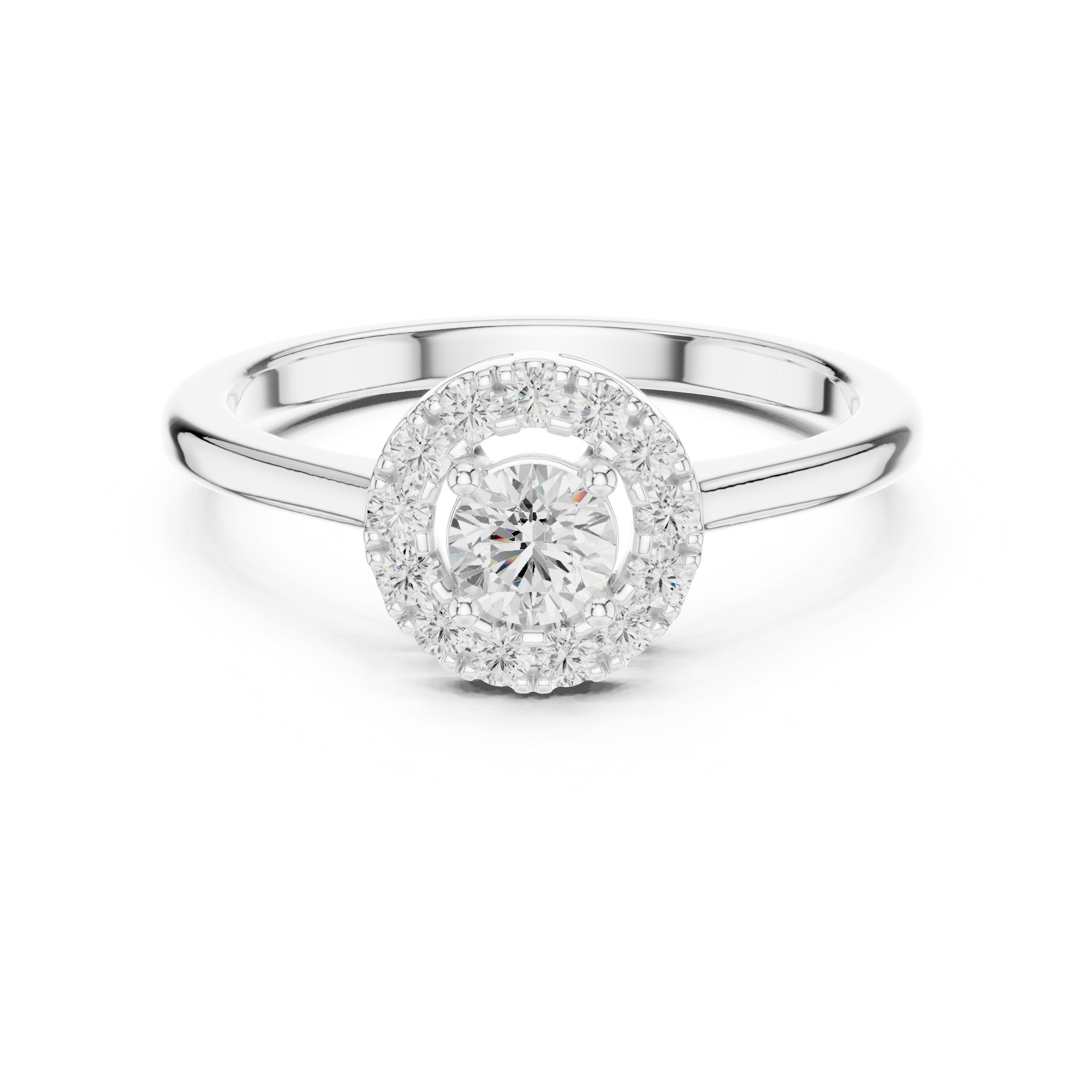 Celestial Cathedral Diamond Engagement Ring in White Gold - VYKA Diamonds