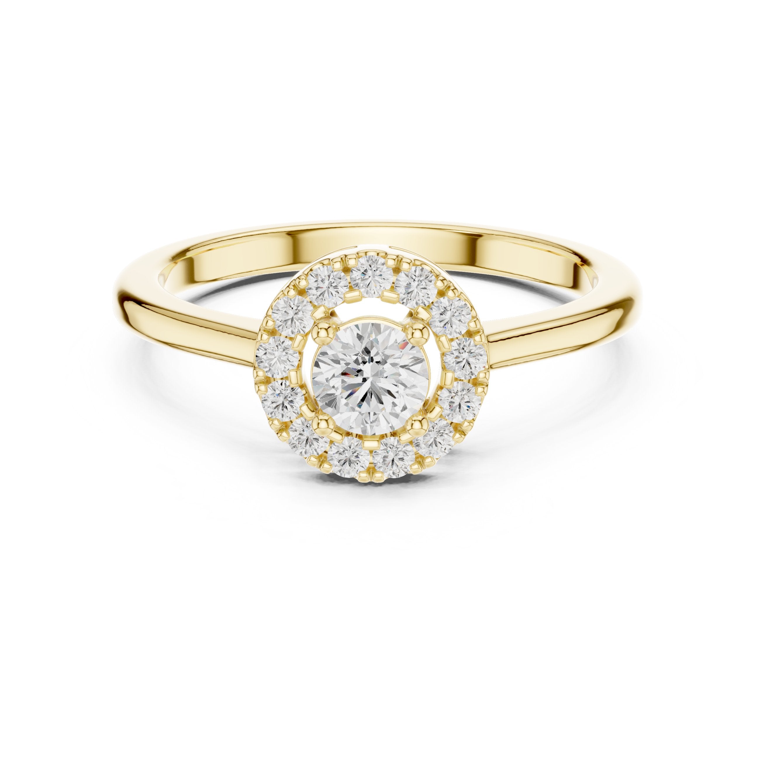 Celestial Cathedral Diamond Engagement Ring in Yellow Gold - VYKA Diamonds
