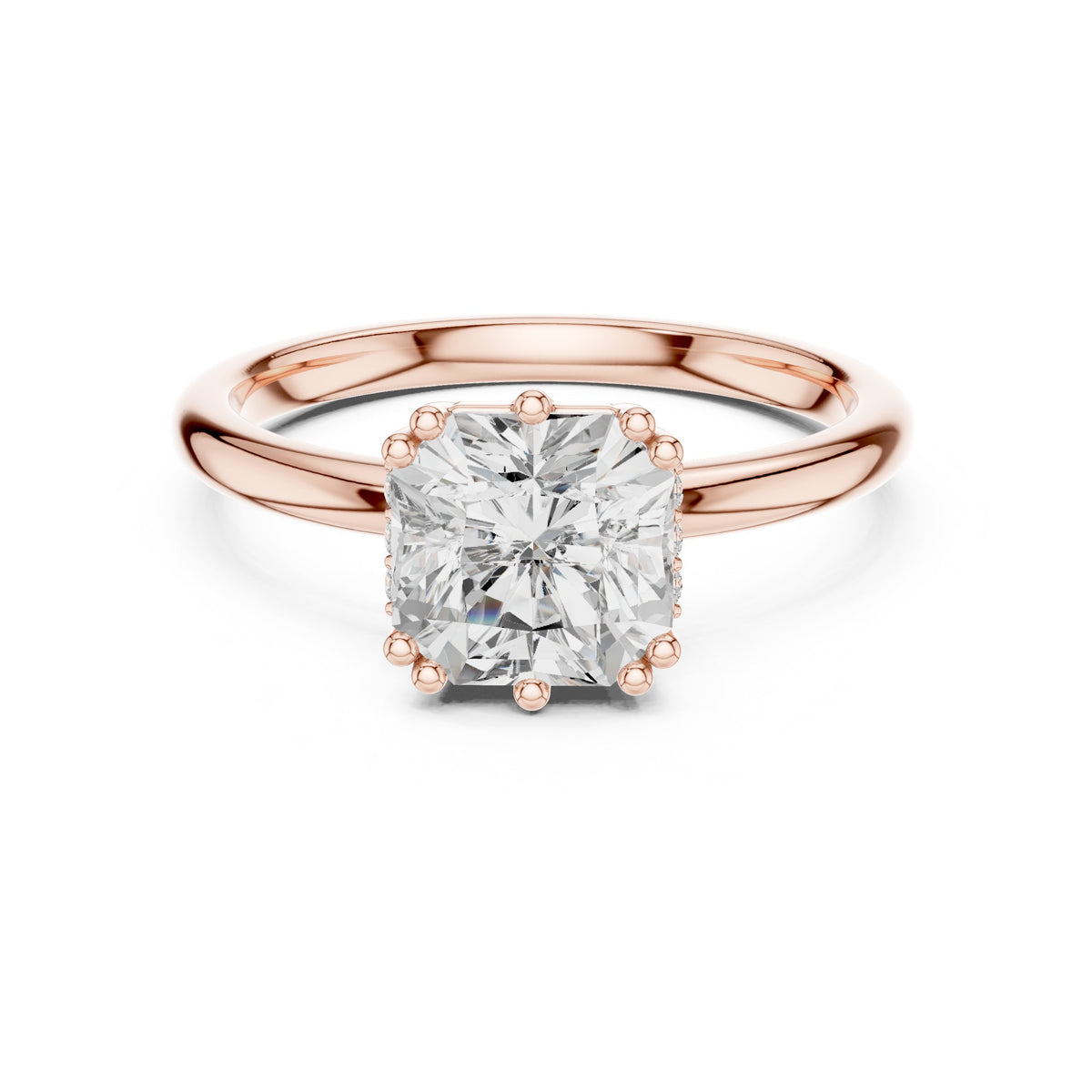 Radiant Cut Solitaire Engagement Ring