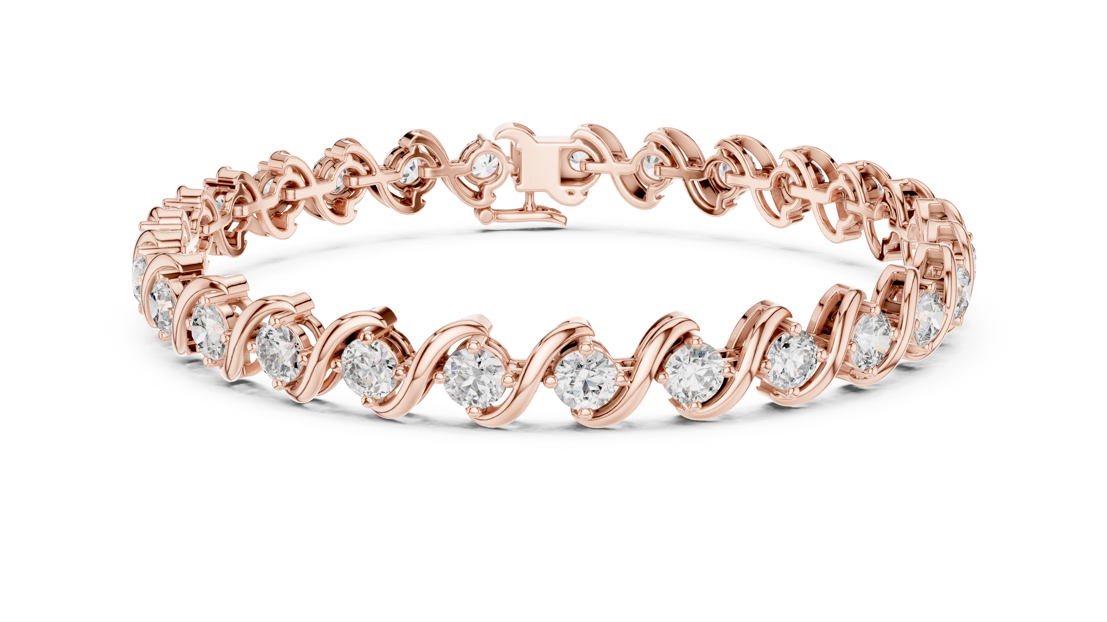 سوار كوليه متدرج in Rose Gold - VYKA Diamonds