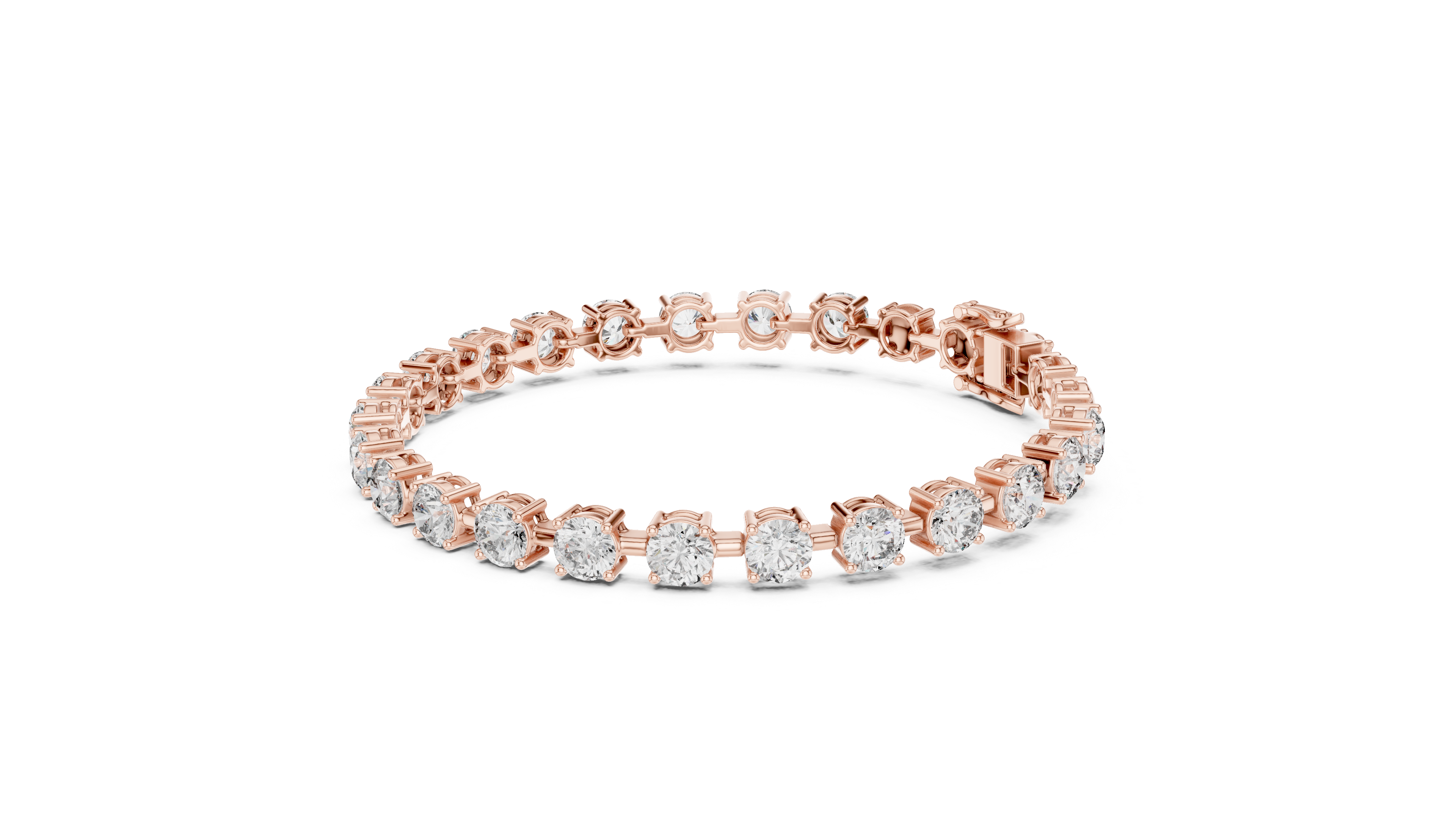 سوار كوليه سوليتير in Rose Gold - VYKA Diamonds