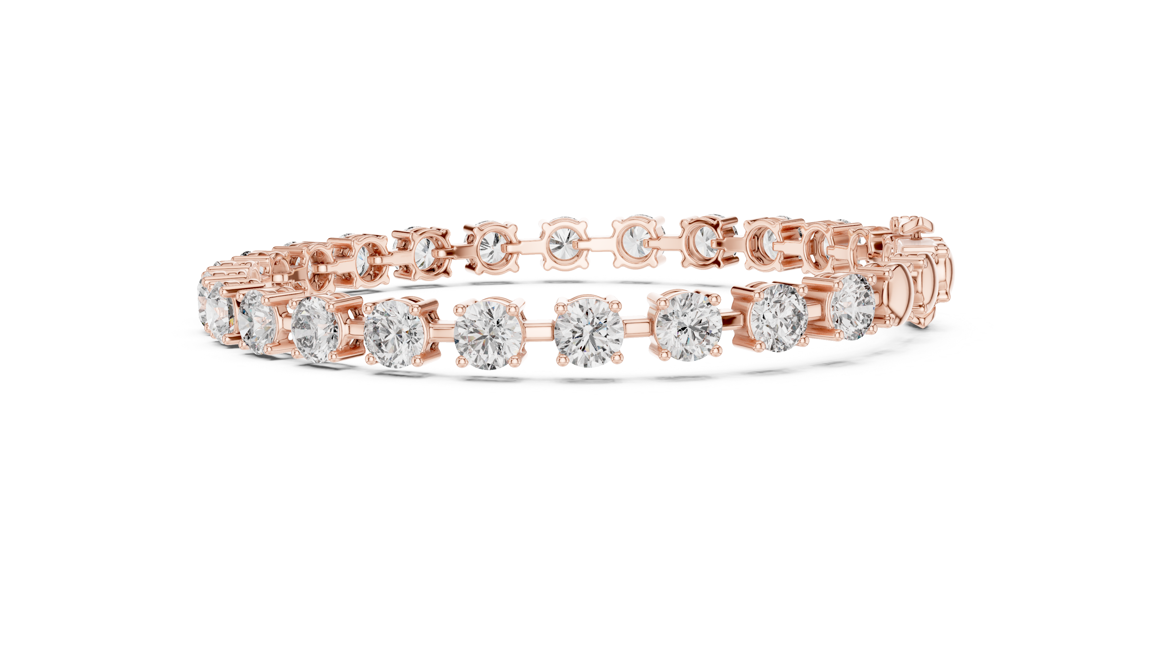 سوار كوليه سوليتير in Rose Gold - VYKA Diamonds