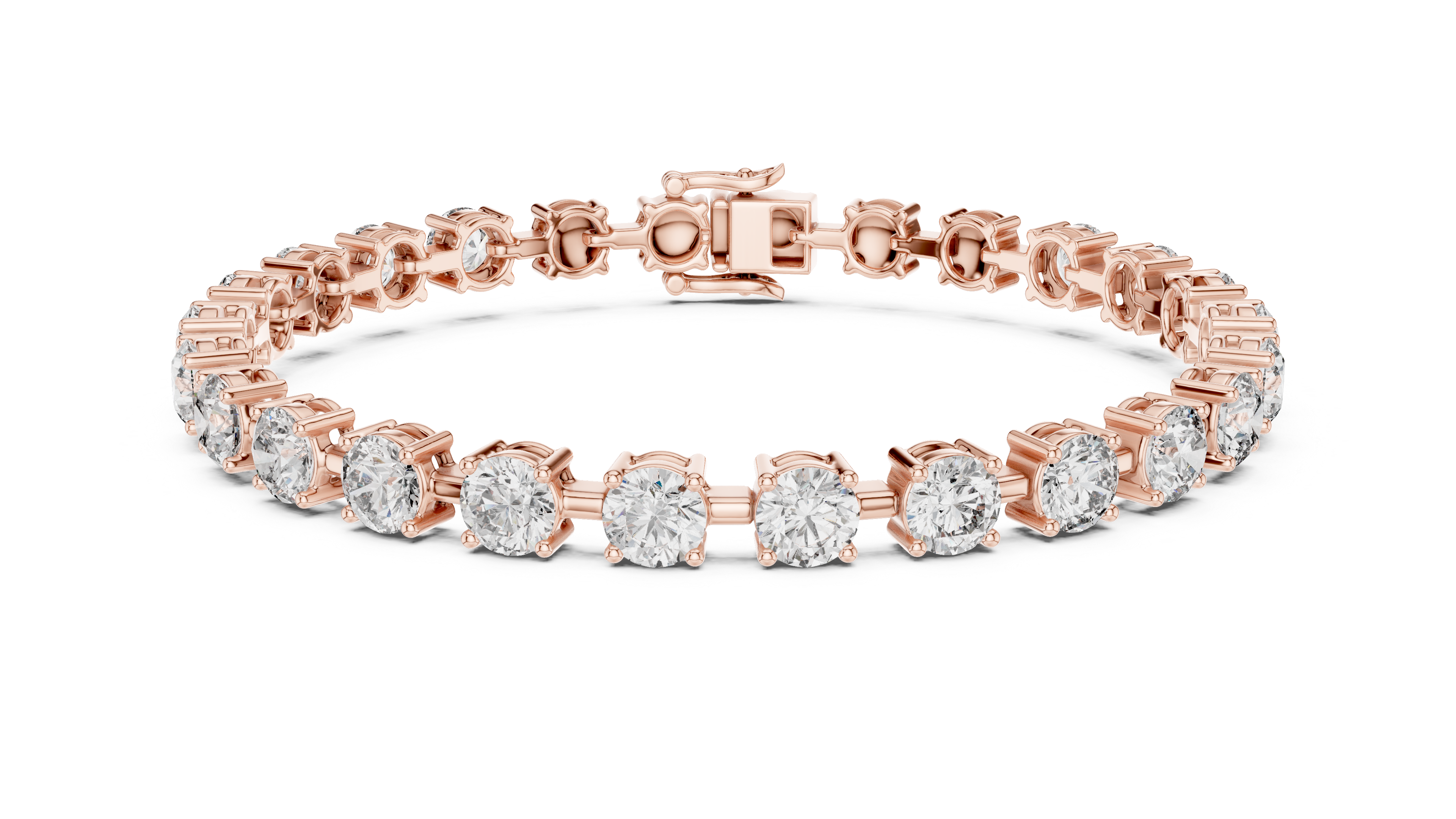 سوار كوليه سوليتير in Rose Gold - VYKA Diamonds