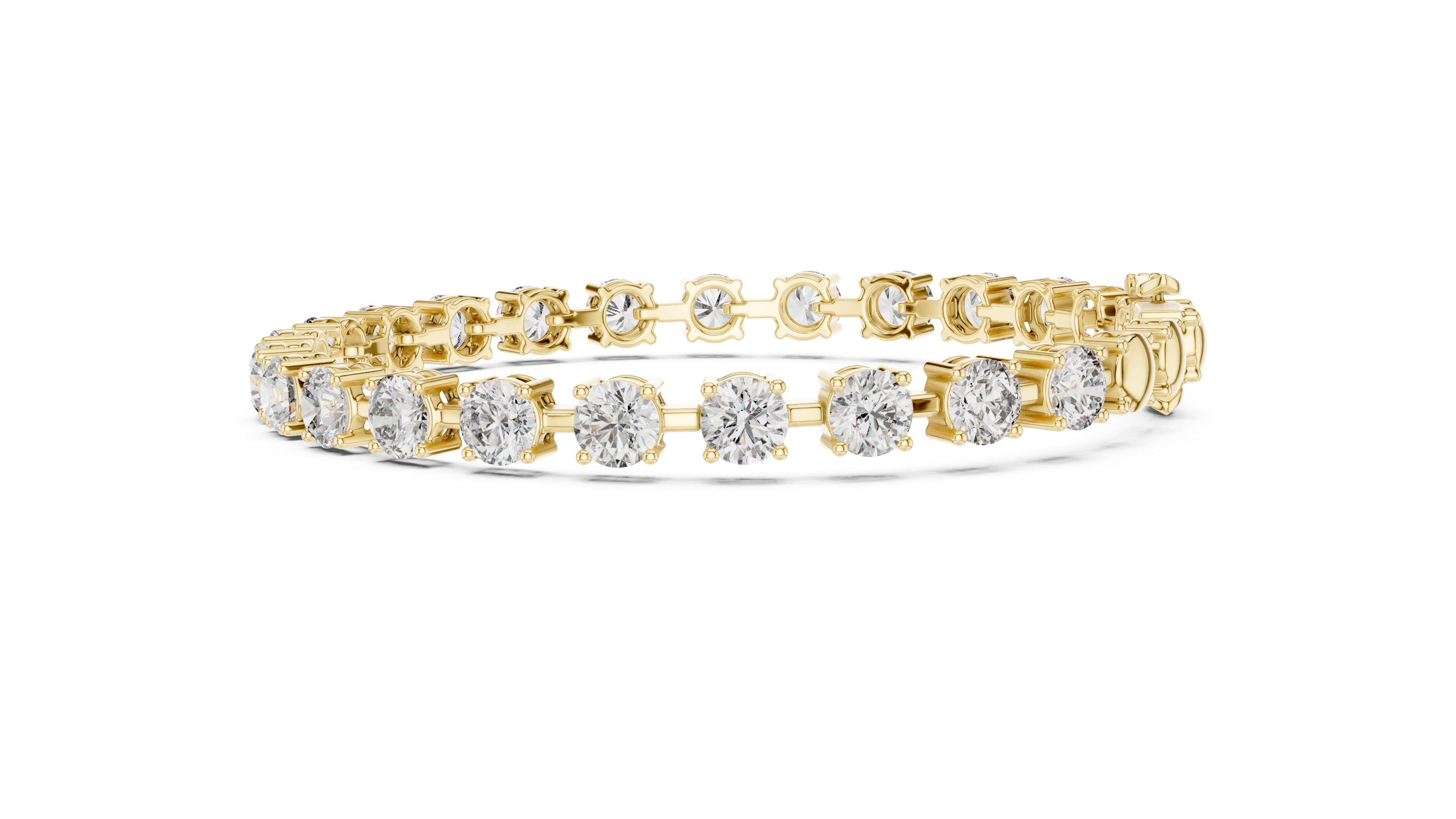سوار كوليه سوليتير in Yellow Gold - VYKA Diamonds