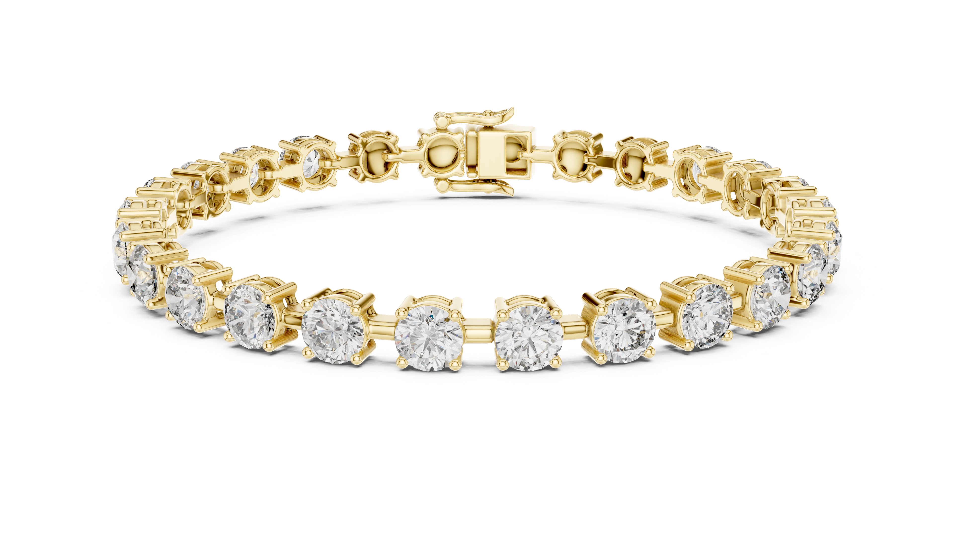 سوار كوليه سوليتير in Yellow Gold - VYKA Diamonds